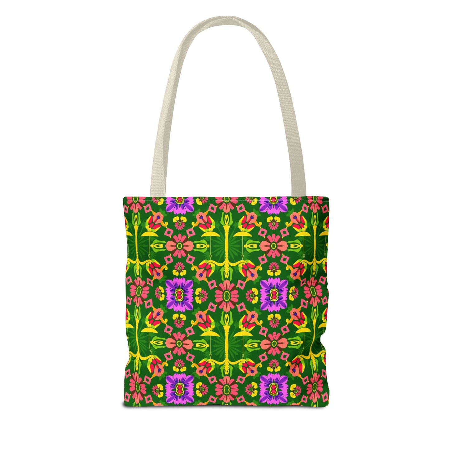 Tote Bag (AOP), Libra, Zodiac, Flower Pattern