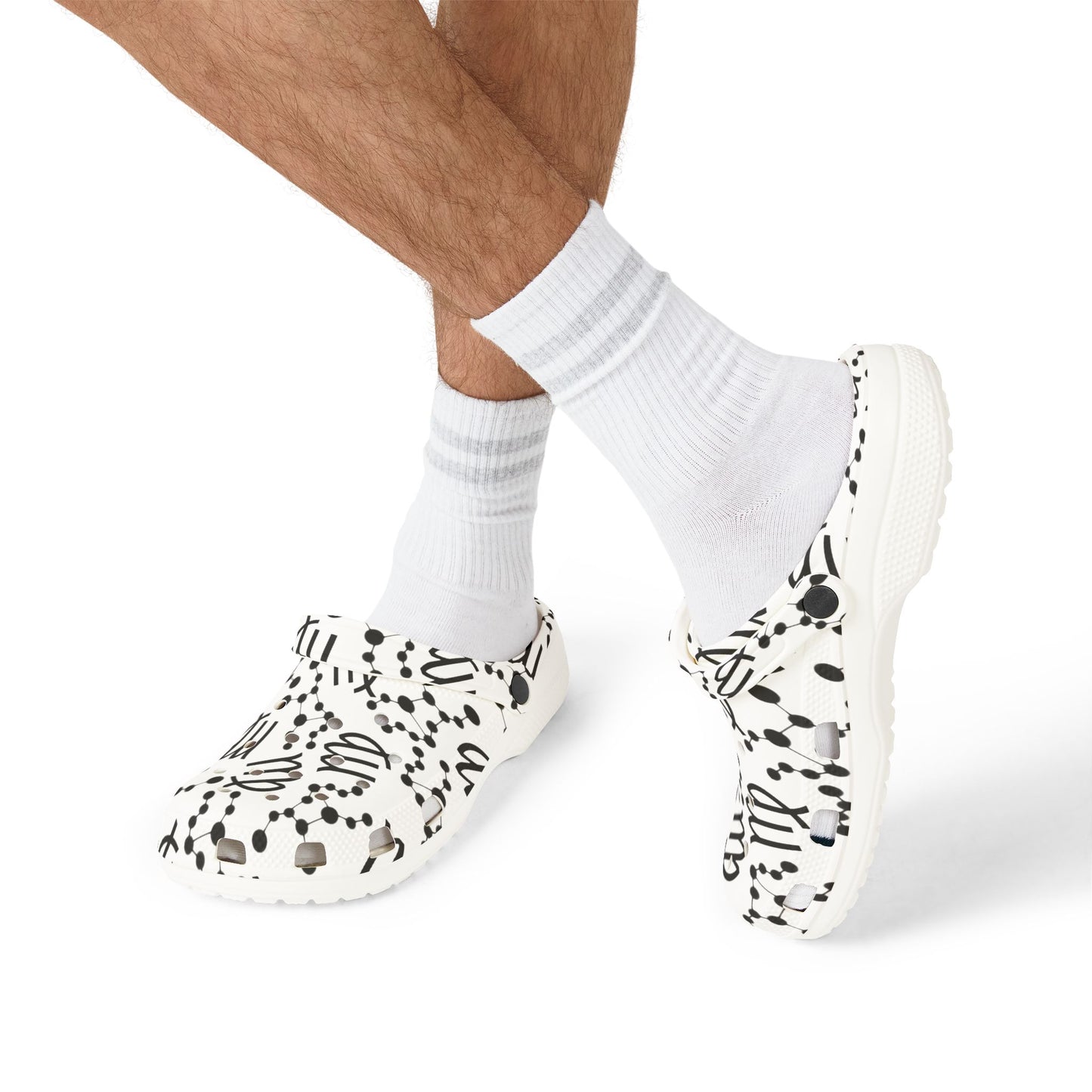 EVA Foam Rubber Shoes (AOP), Material 100% EVA, Virgo Zodiac Design