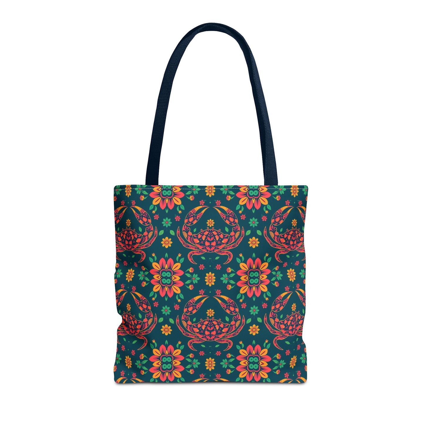 Tote Bag (AOP), Cancer, Zodiac v2, Flower Pattern