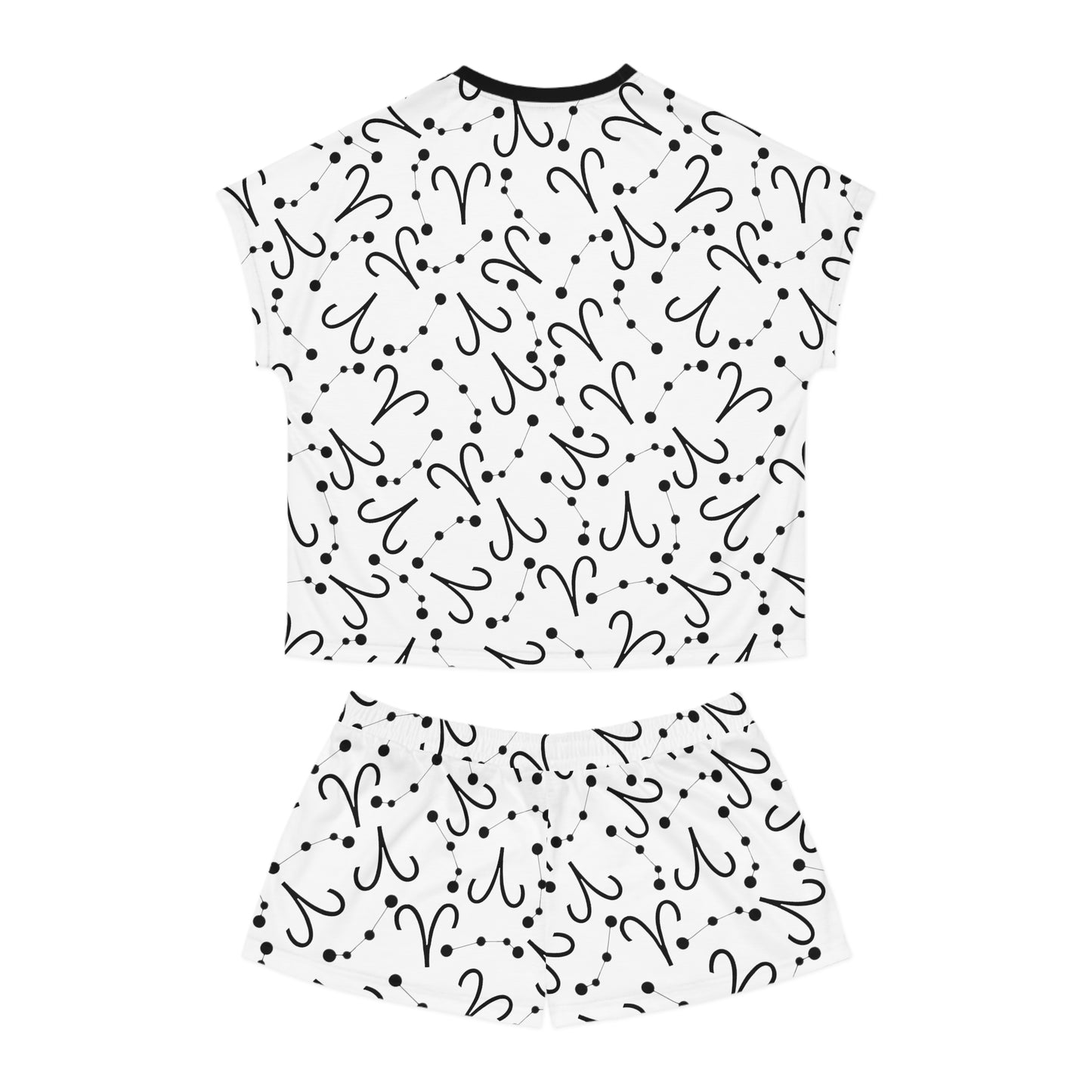 Women's Short Pajama Set Aries Zodiac Sign (AOP)