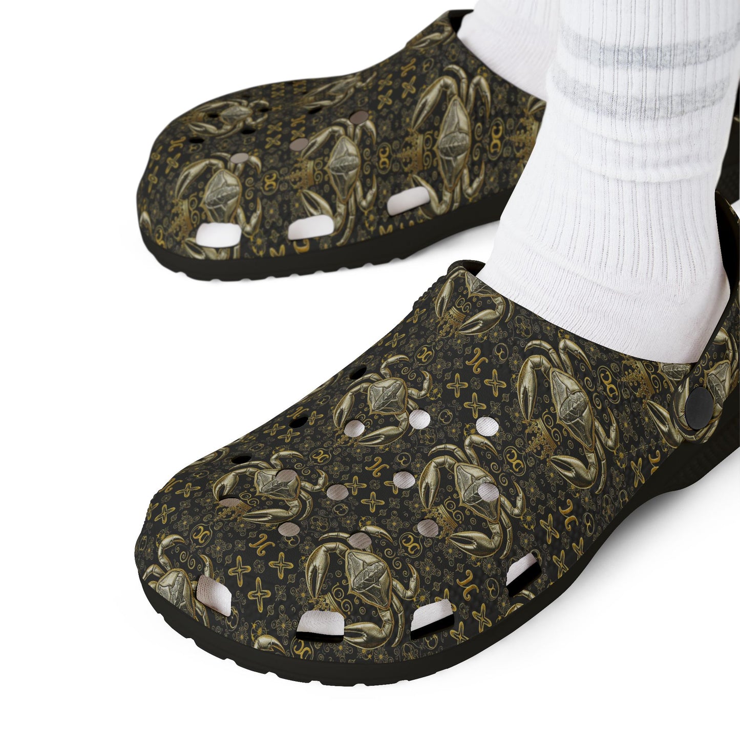 EVA Foam Rubber Shoes, (AOP), Cancer, Zodiac v1, Pattern