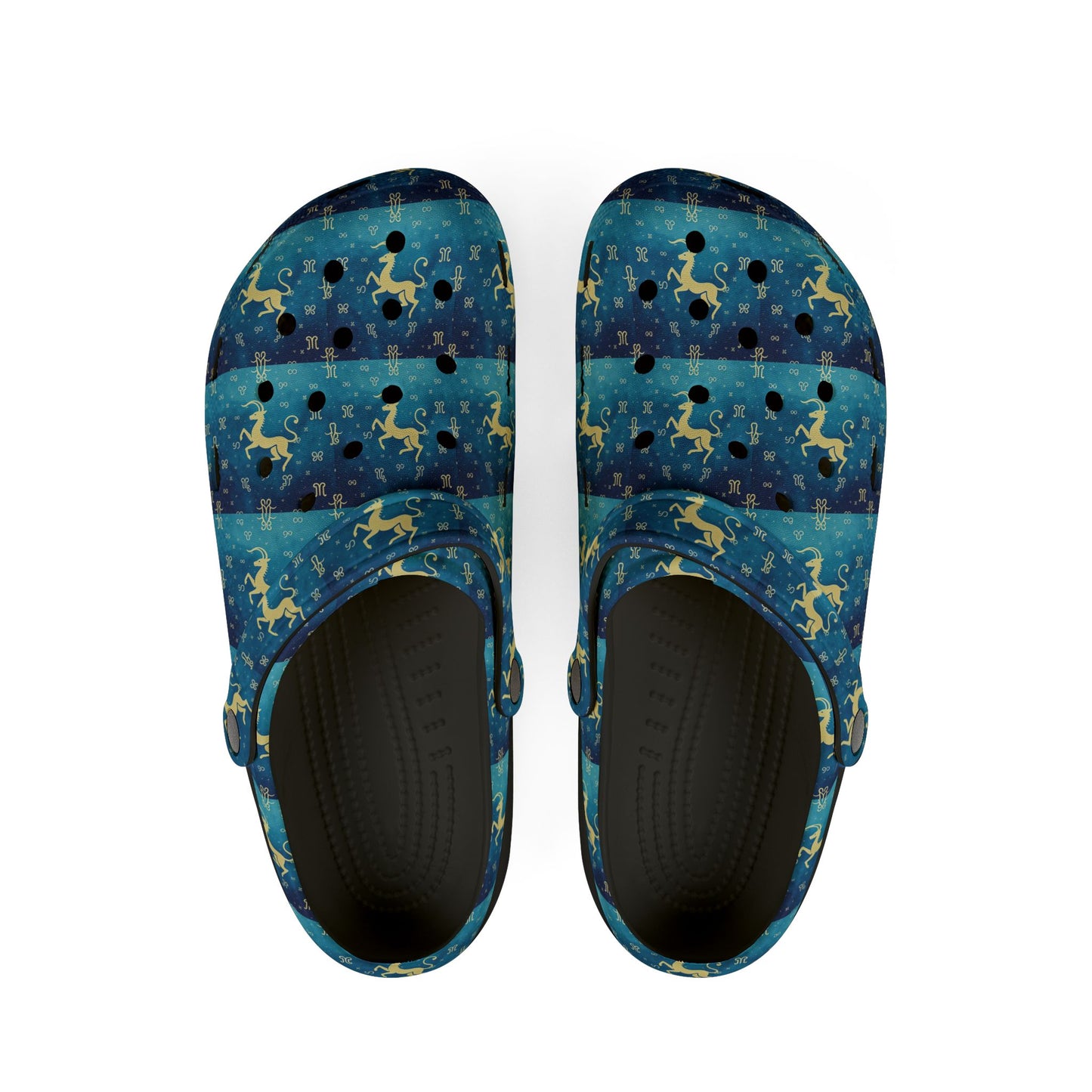 EVA Foam Rubber Shoes, (AOP), Aquarius, Zodiac, Pattern