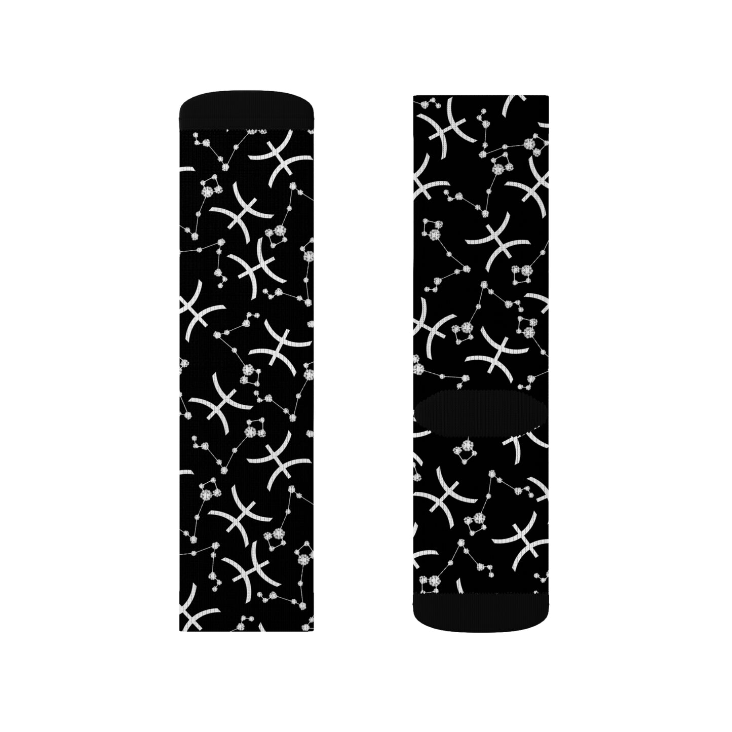 Zodiac Sublimation Socks Pisces Zodiac sign