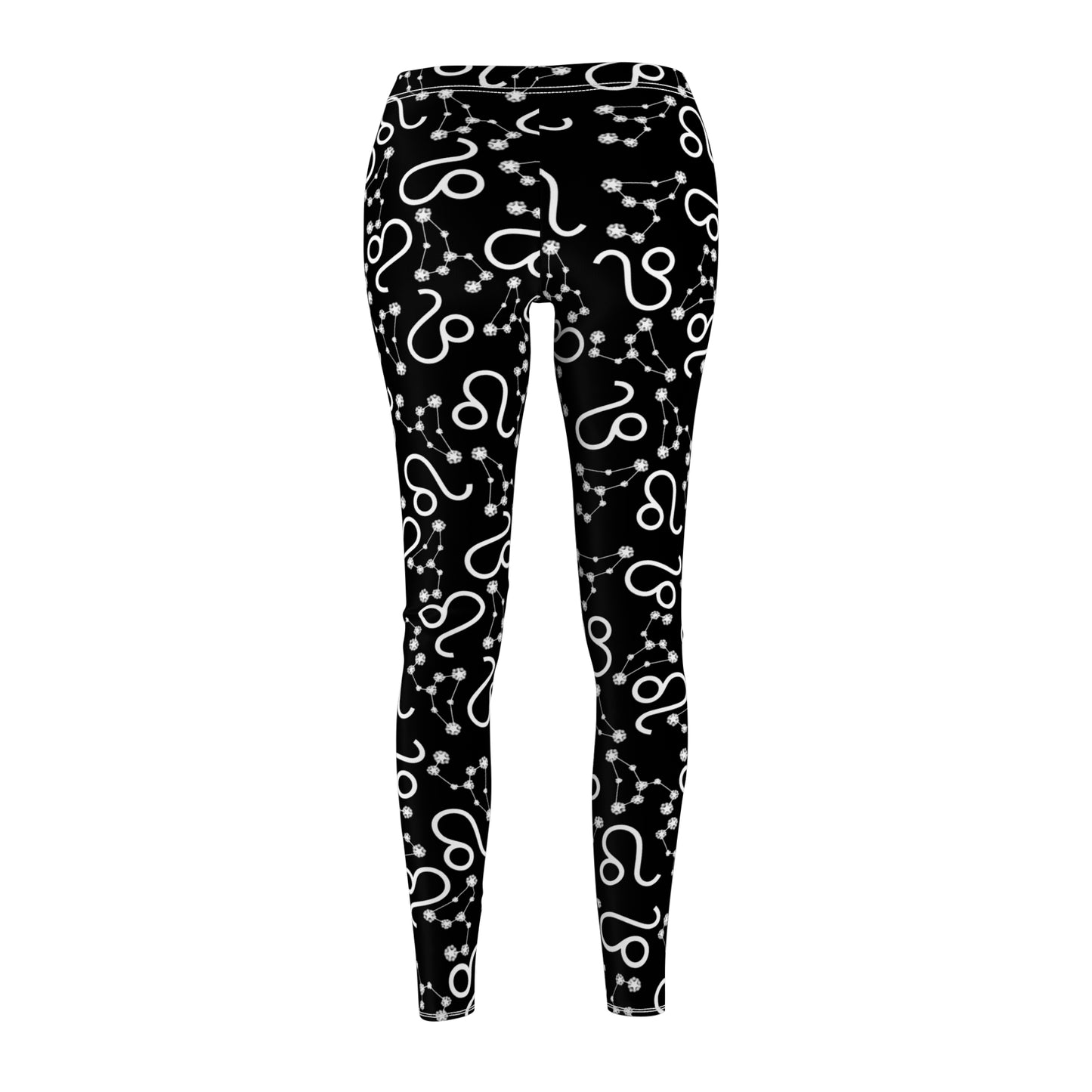 Women's Zodiac Cut & Sew Casual Leggings Leo Zodiac sign