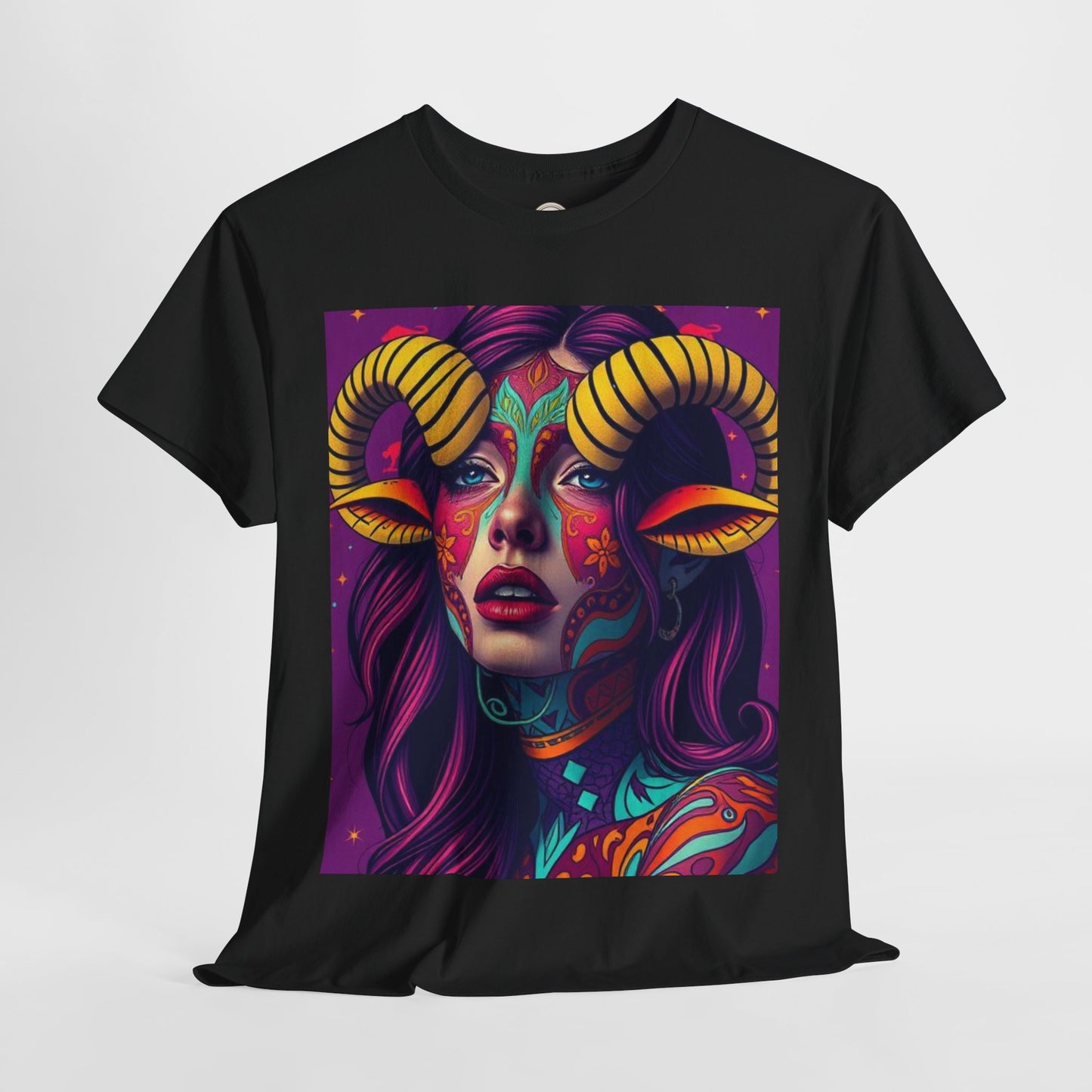 Unisex Heavy Cotton T-Shirt, Taurus, Zodiac v2, Sexy Art