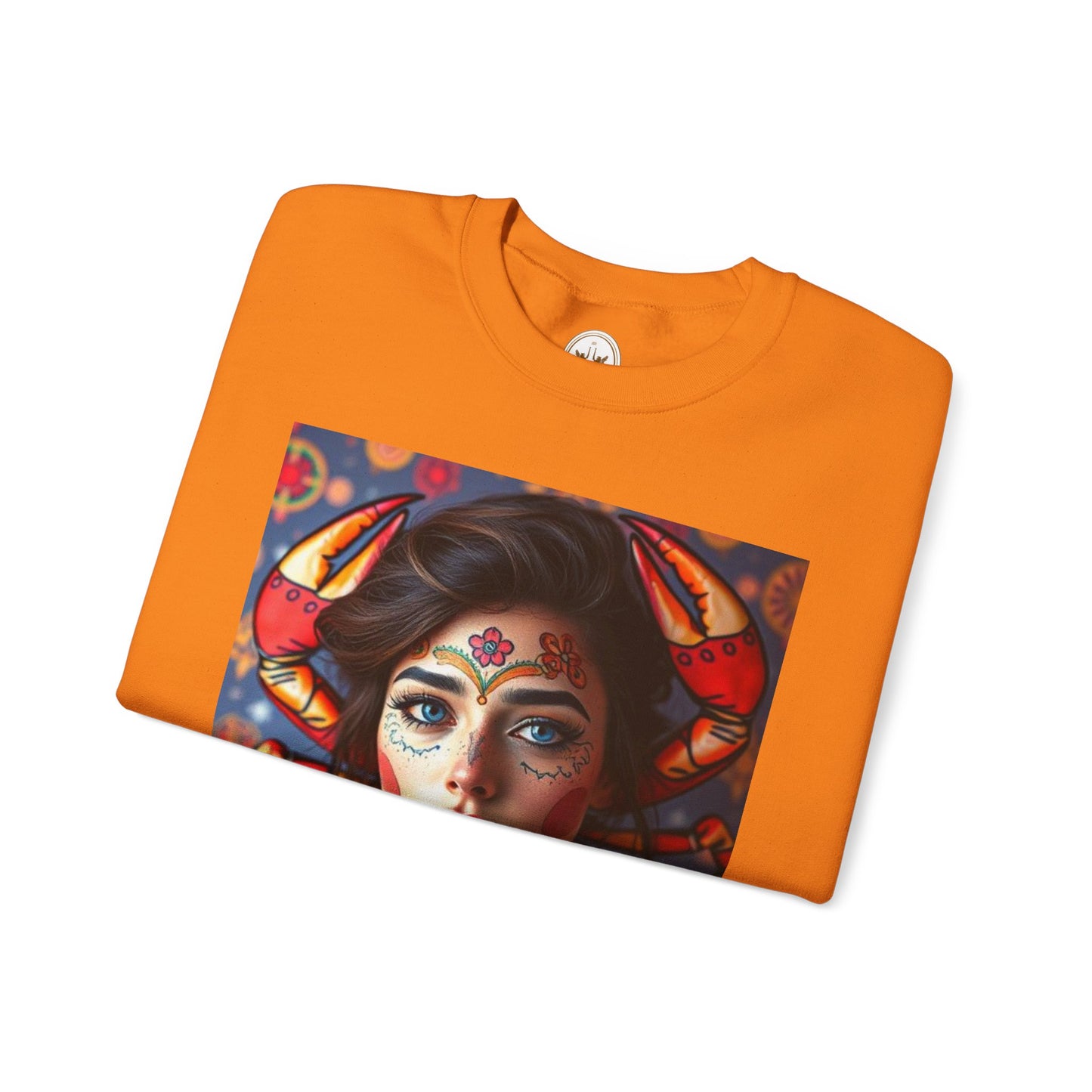 Unisex Heavy Blend™ Crewneck Sweatshirt, Cancer, Zodiac v2, Sexy Pattern