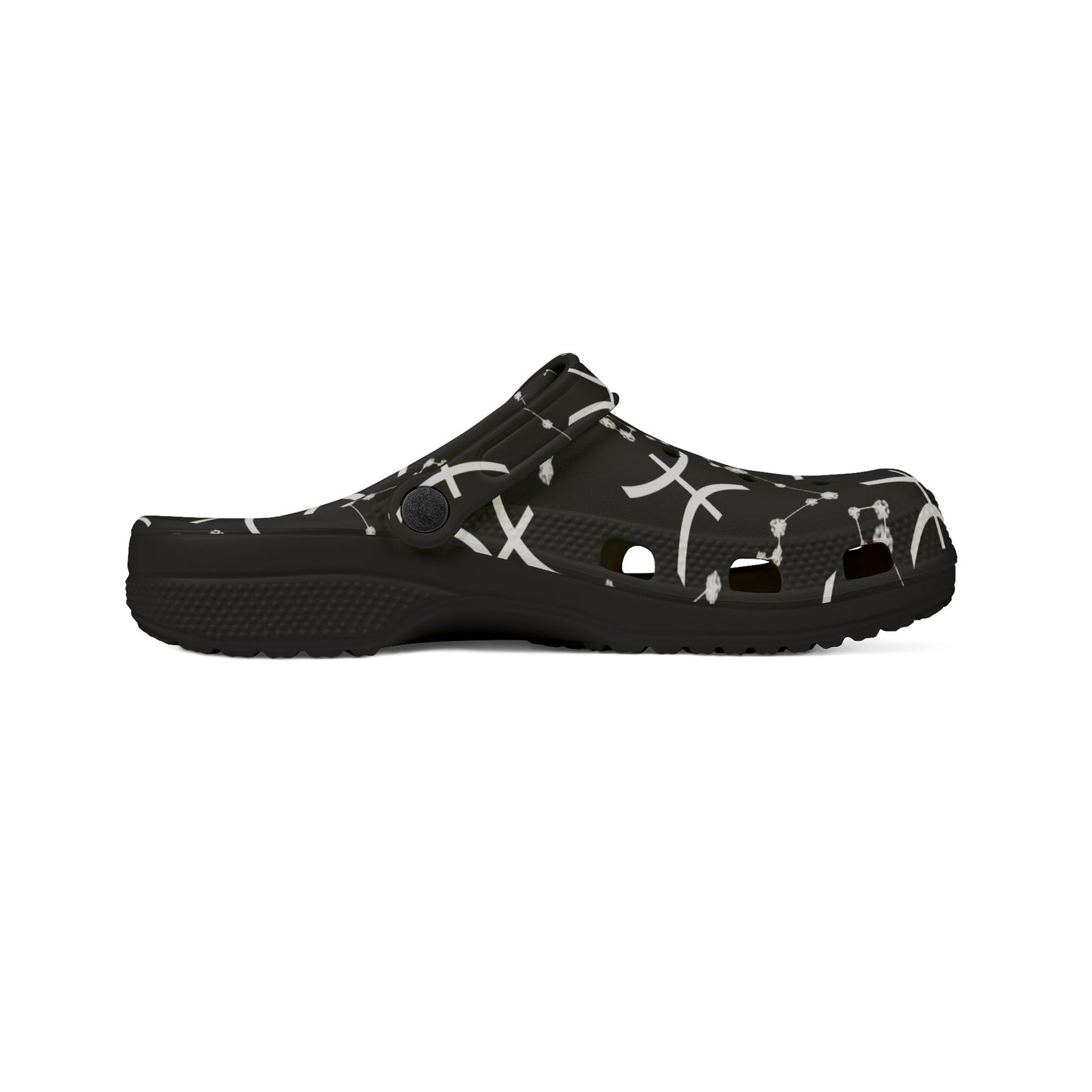 EVA Foam Rubber Shoes (AOP), Material 100% EVA, Pisces Zodiac Design