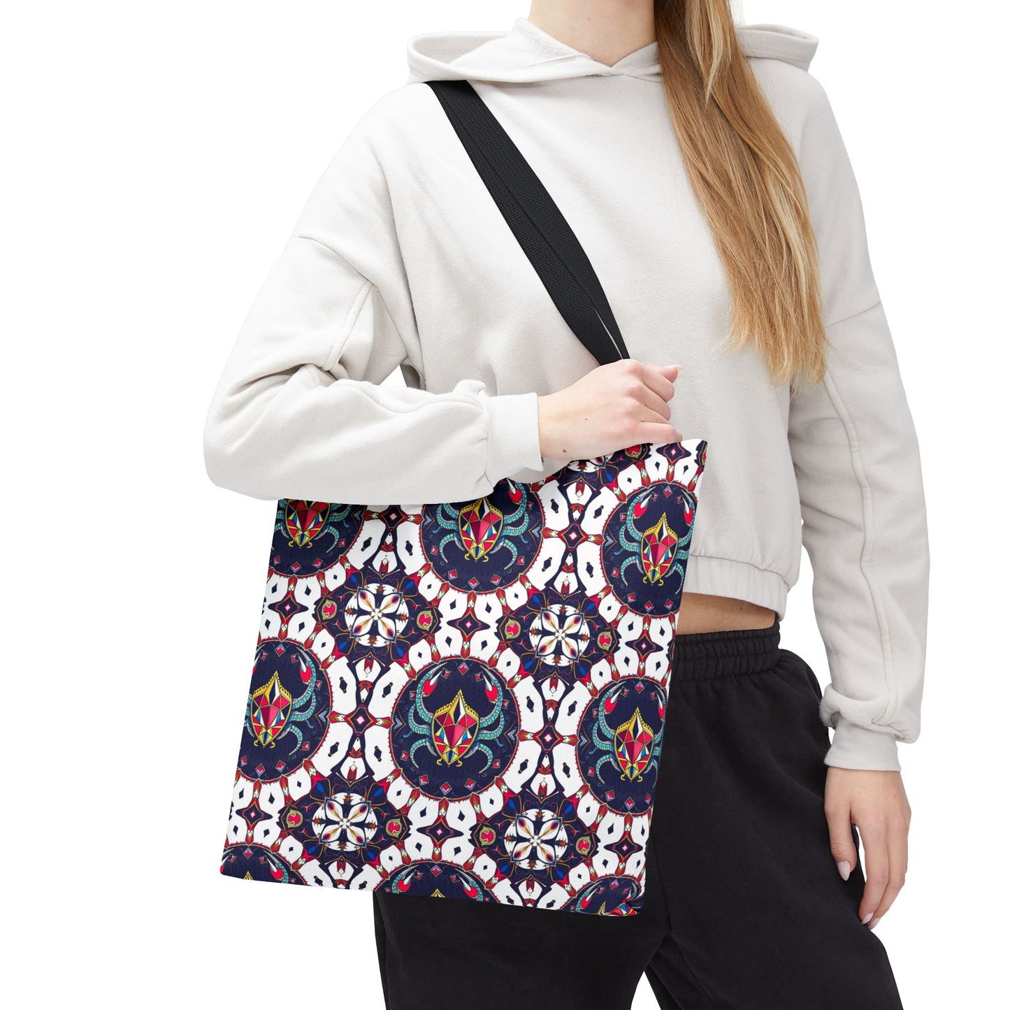 Tote Bag (AOP), Scorpio, Zodiac v1, Jewel Pattern