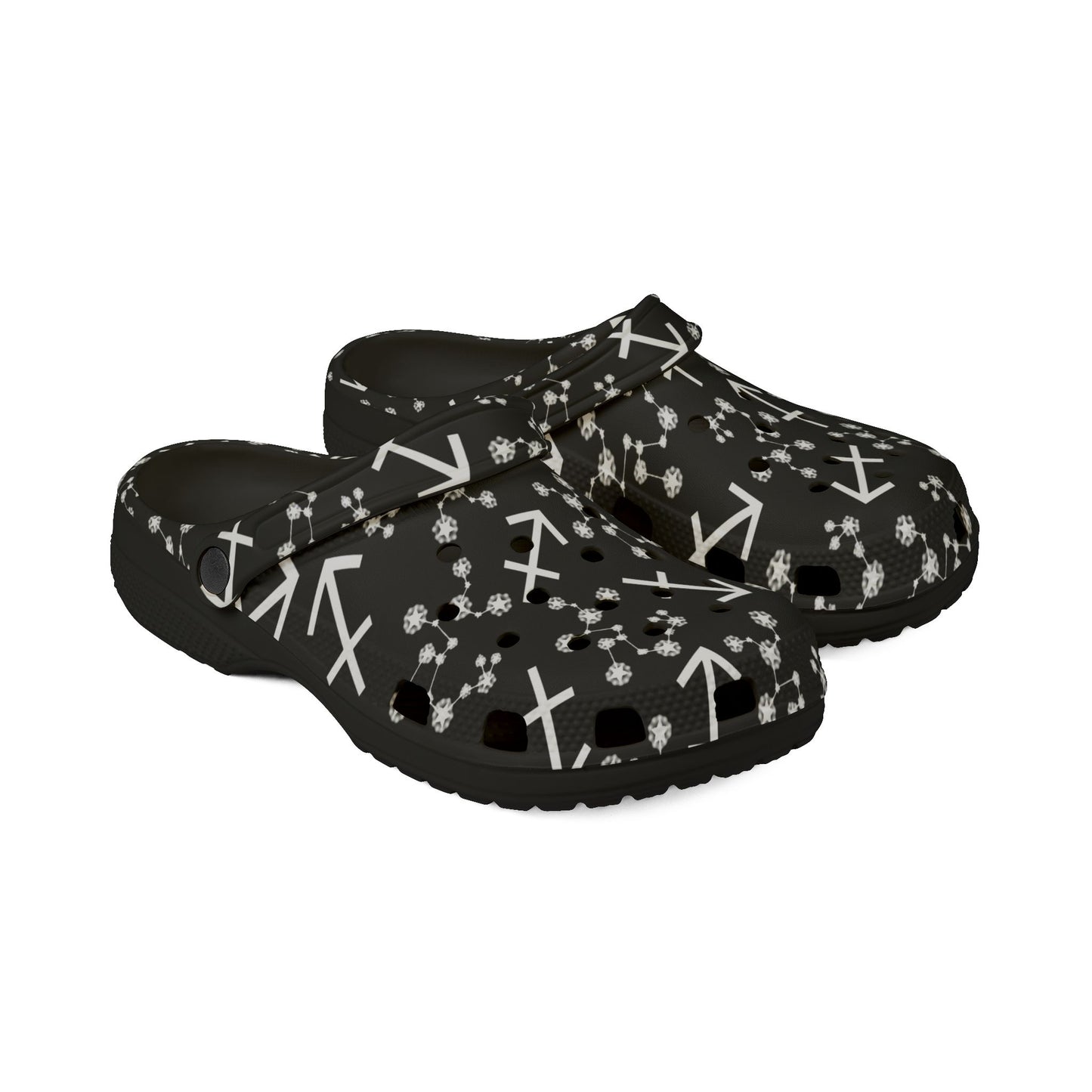 EVA Foam Rubber Shoes (AOP), Material 100% EVA, Sagittarius Zodiac Design