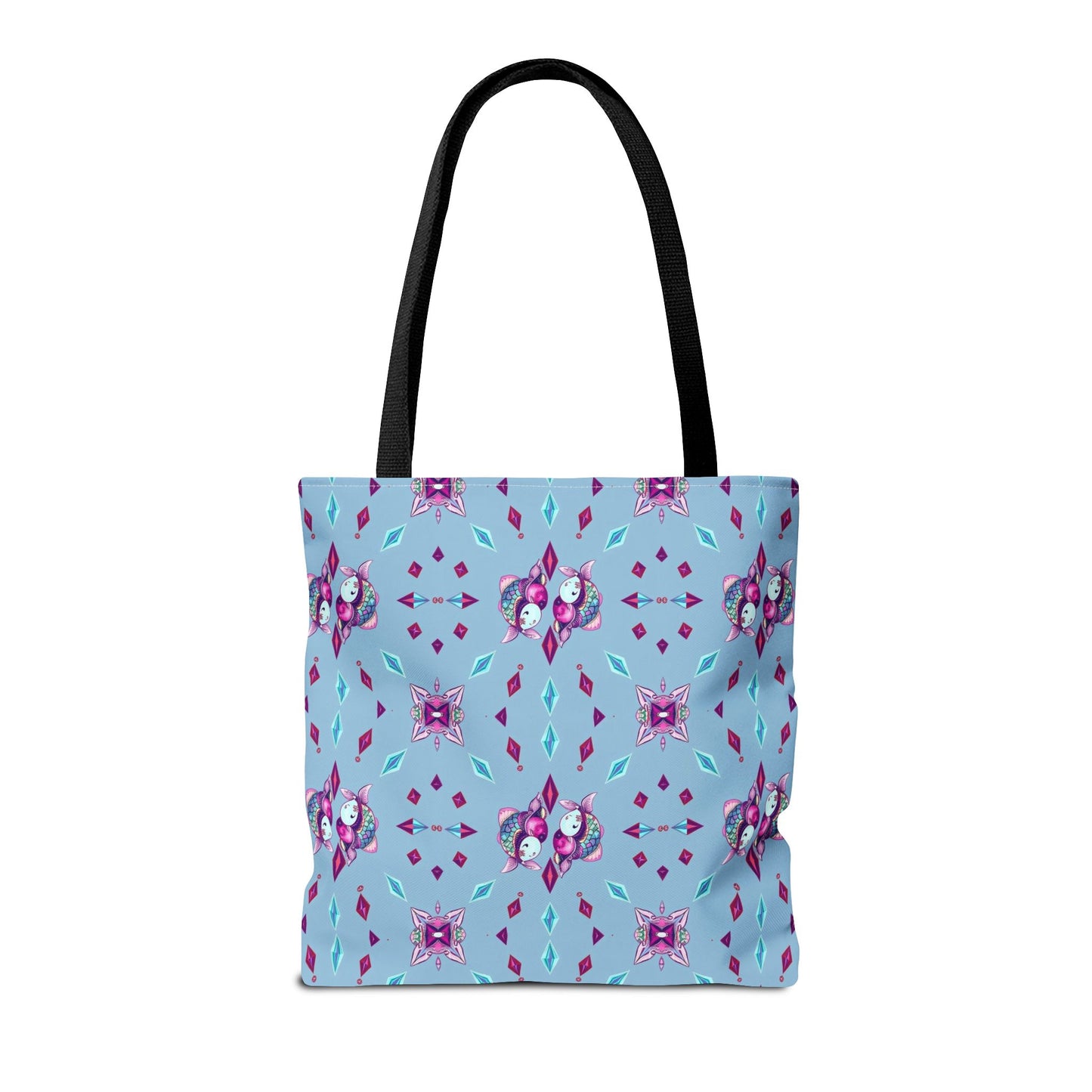Tote Bag (AOP), Pisces, Zodiac v1, Jewel Pattern