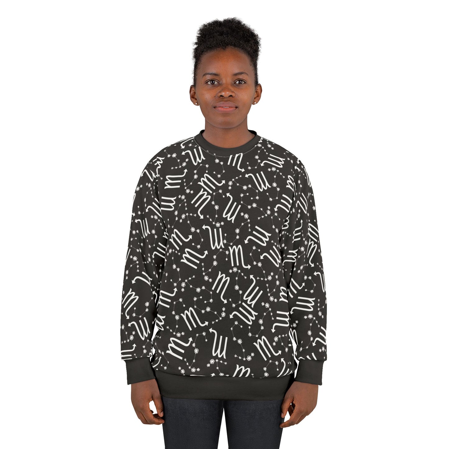 Zodiac AOP Unisex Sweatshirt Scorpio Zodiac Sign