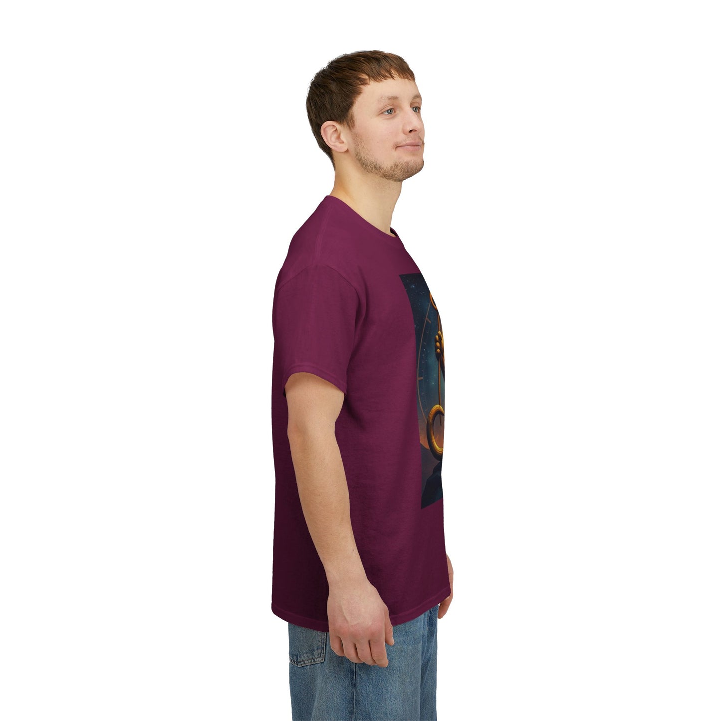 Unisex Heavy Cotton T-Shirt, King of Lions v2, Leo Zodiac Design