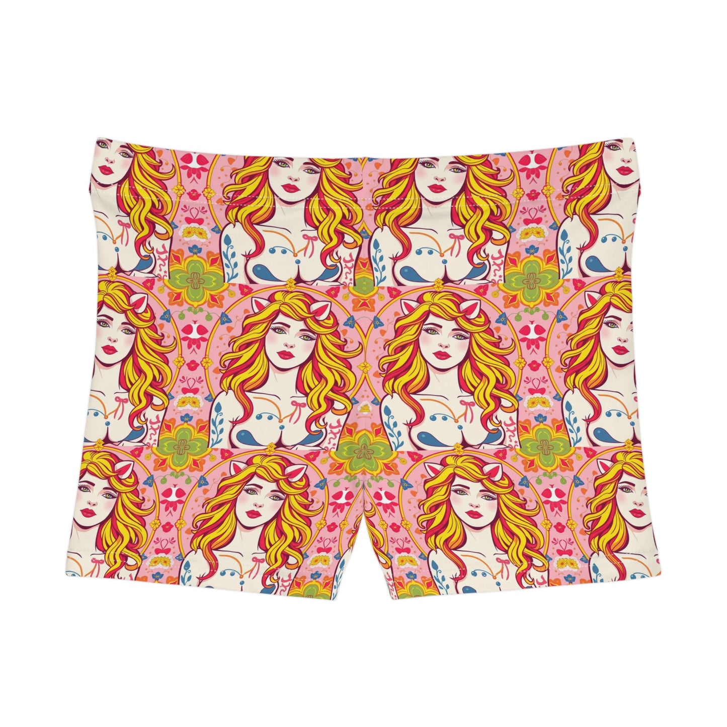 Women's Shorts, (AOP), Leo, Zodiac v3, Sexy Pattern