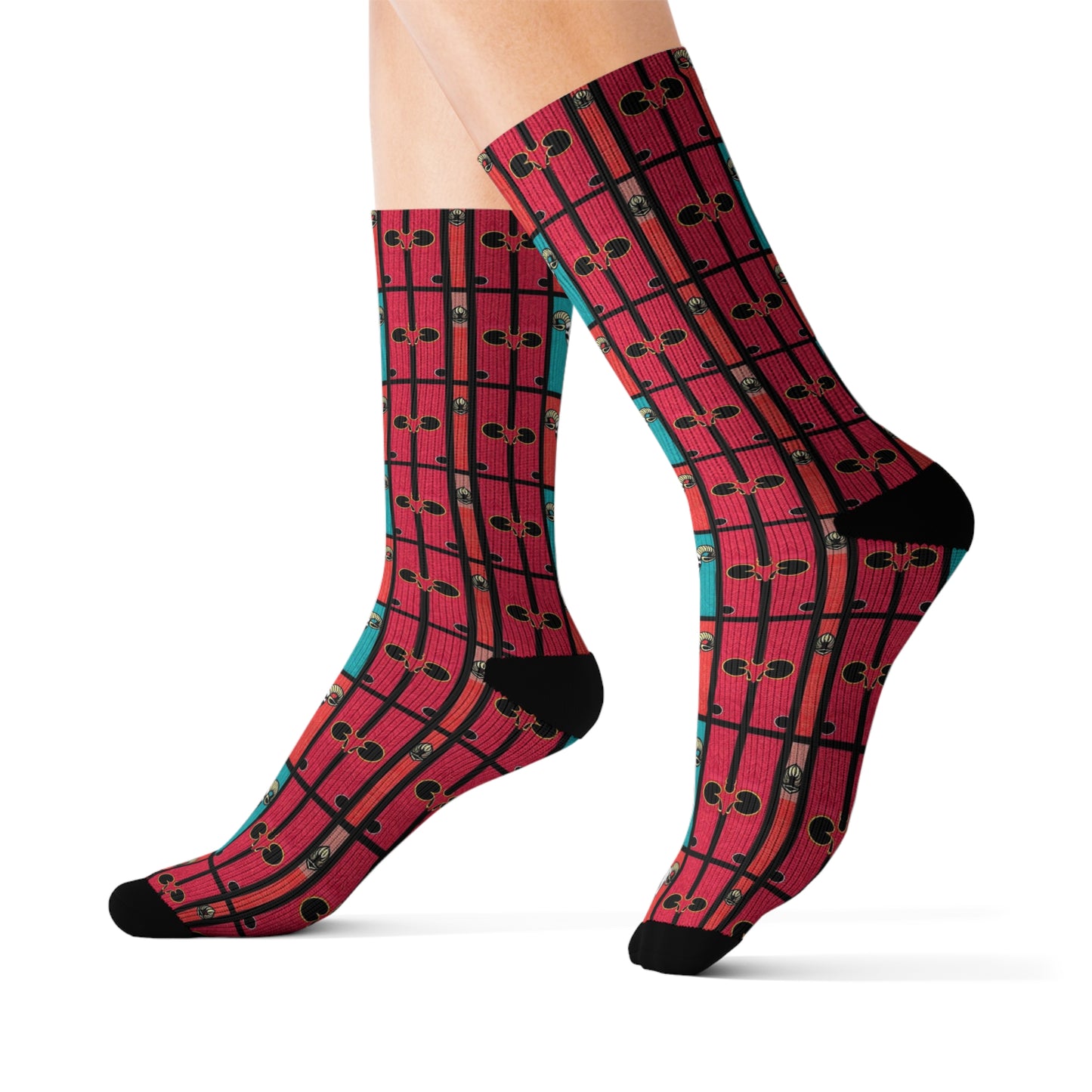 Sublimation Socks, Taurus, Zodiac v2, Shapes Pattern