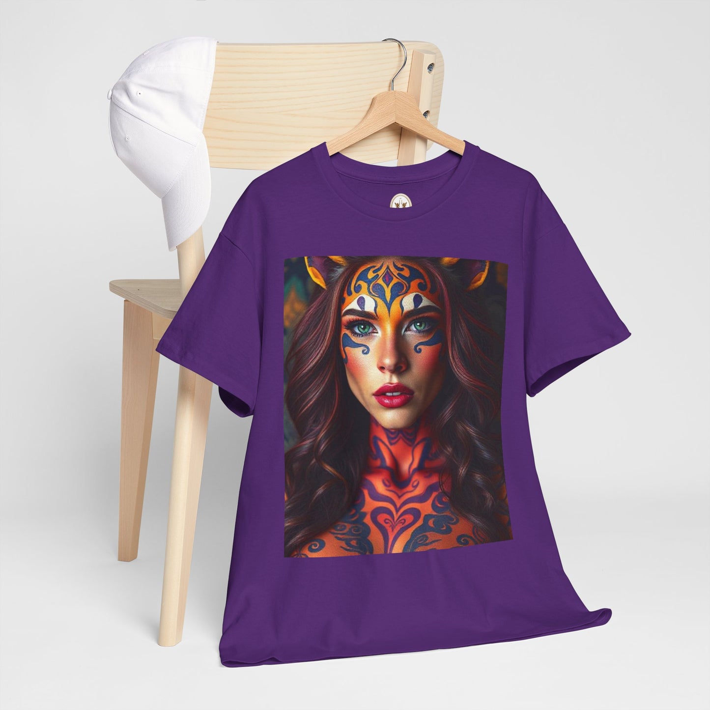 Unisex Heavy Cotton T-Shirt, Leo, Zodiac, Sexy Art