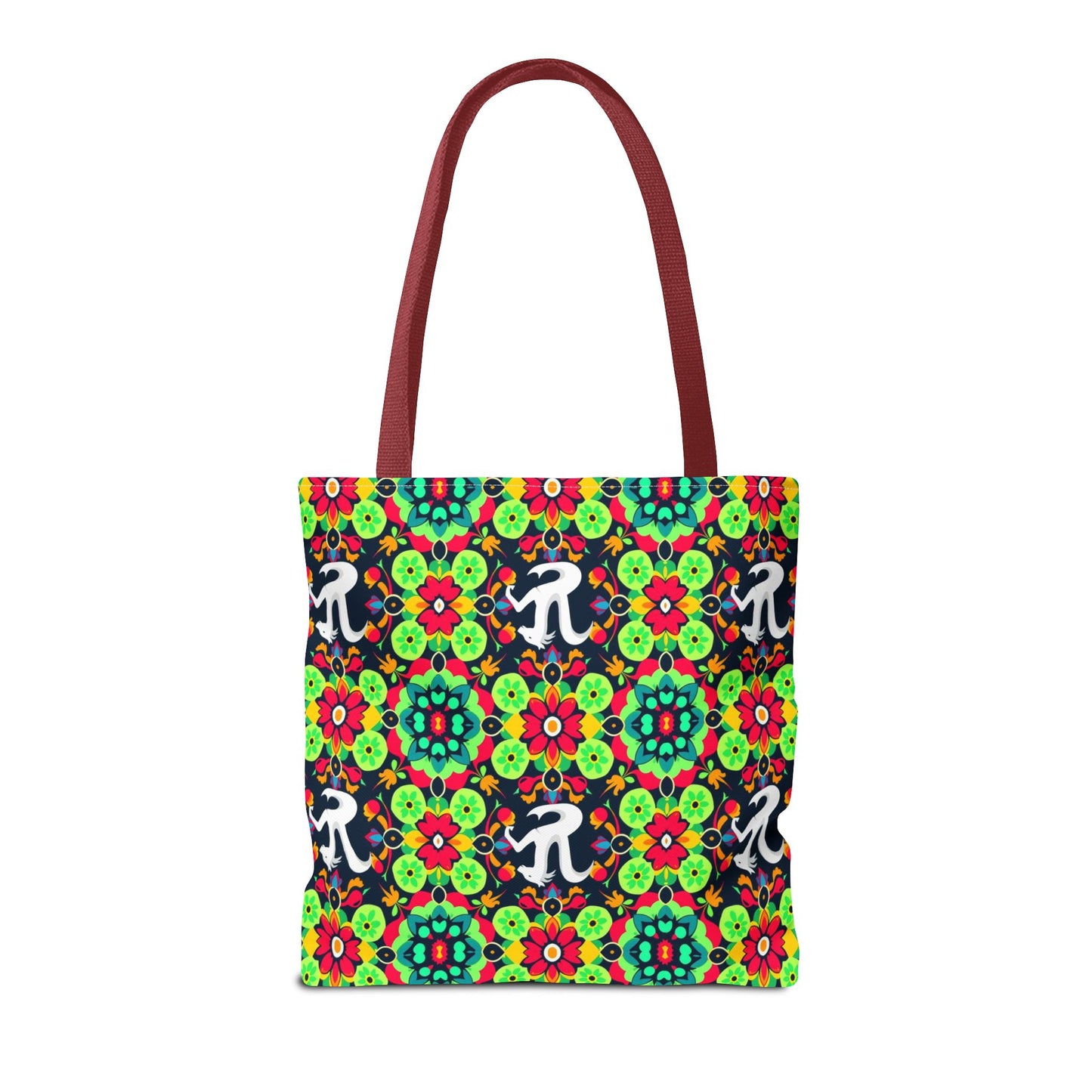 Tote Bag, (AOP), Aquarius, Zodiac v4, Flower Pattern