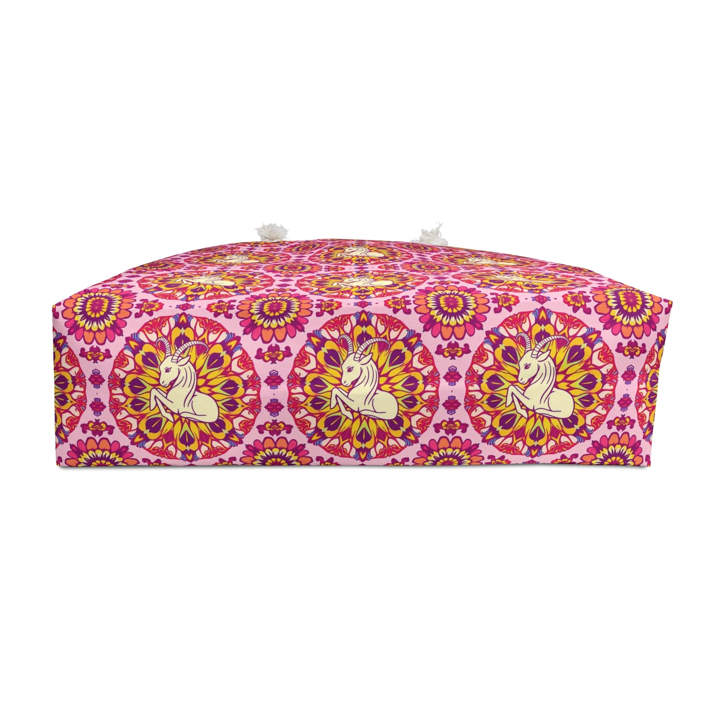 Weekender Bag, Capricorn, Zodiac v4, Flower Pattern