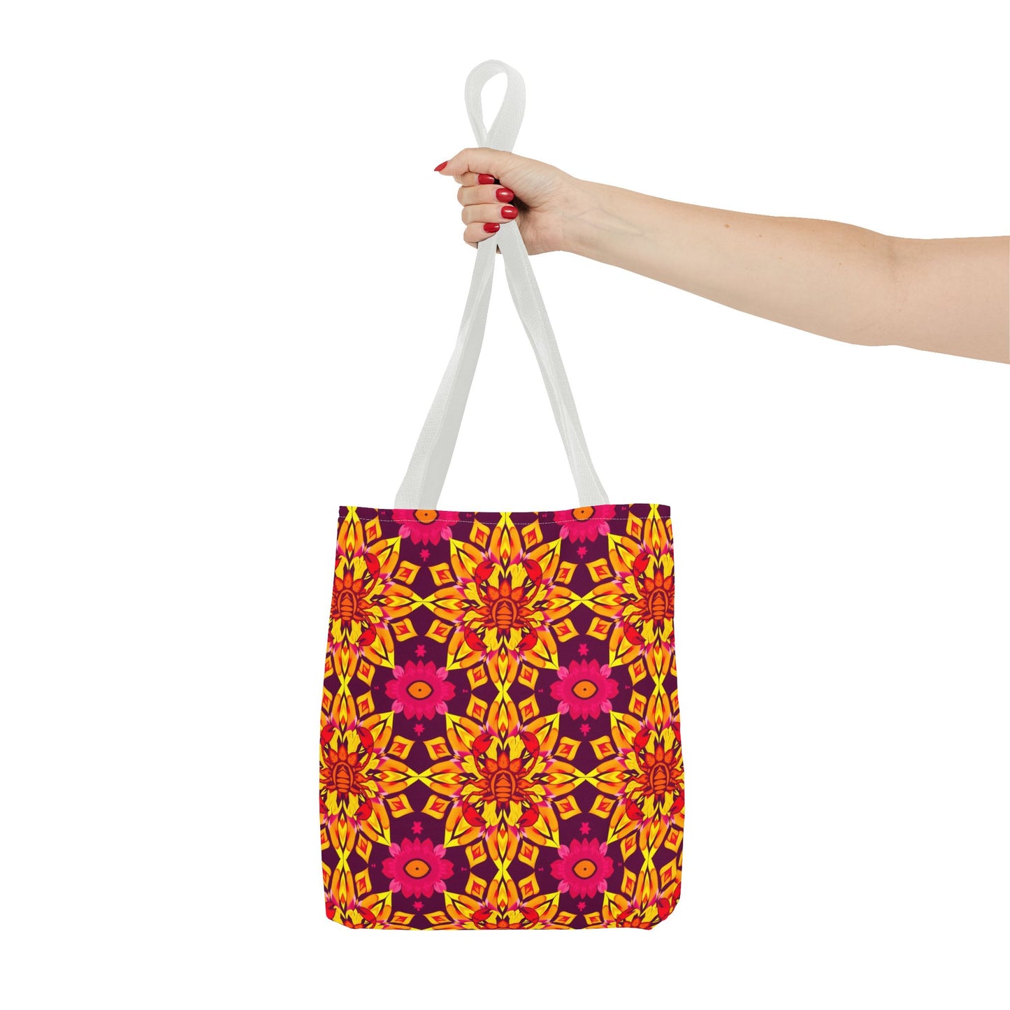 Tote Bag (AOP), Scorpio, Zodiac, Flower Pattern