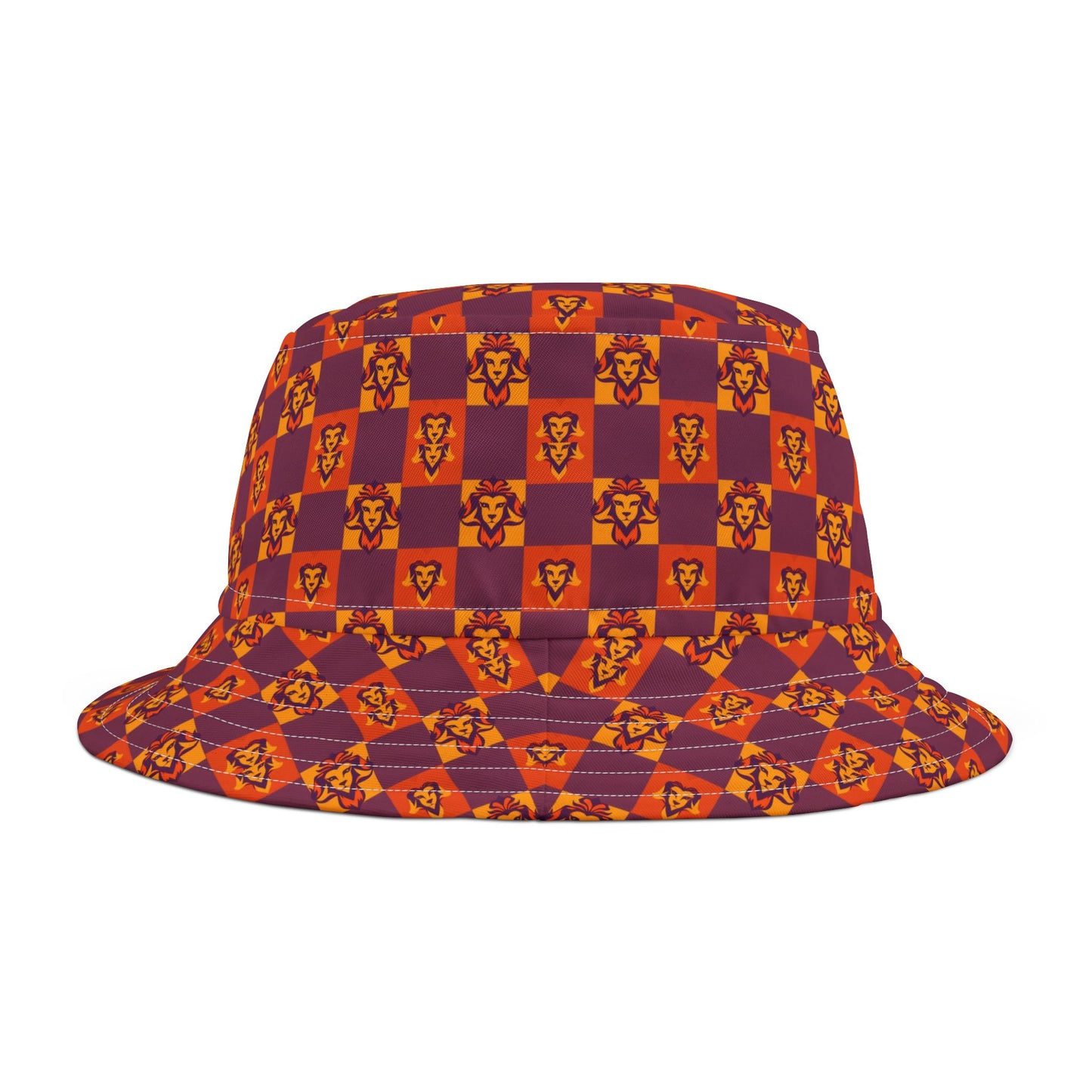 Bucket Hat, (AOP), Leo, Zodiac, Shape Pattern