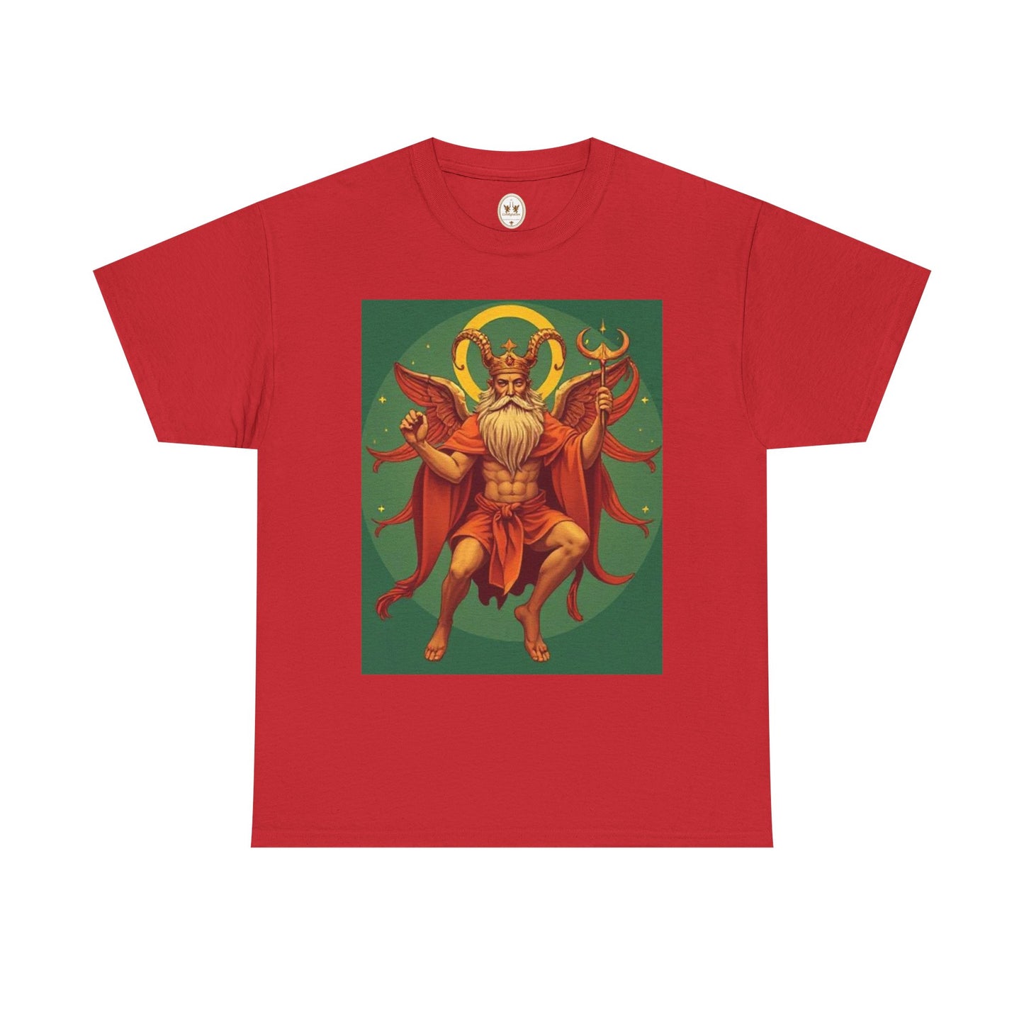 Unisex Heavy Cotton T-Shirt, Aries God, Zodiac Design