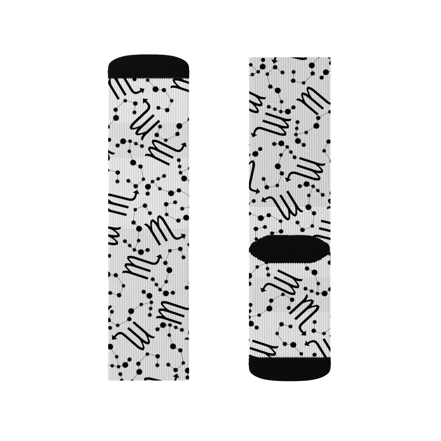 Zodiac Sublimation Socks Scorpio Zodiac sign