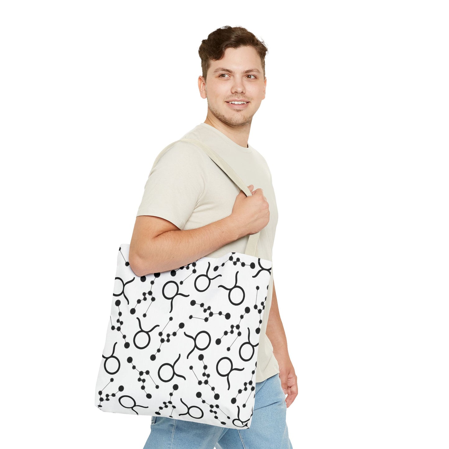 Tote Bag Taurus Zodiac sign AOP