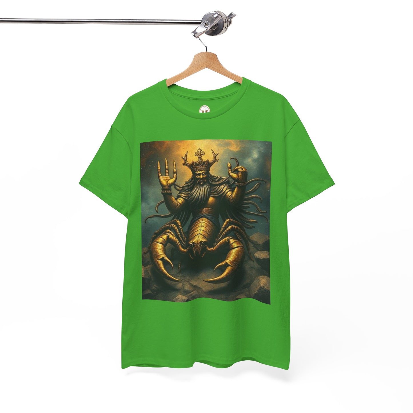 Unisex Heavy Cotton T-Shirt, Desert Scorpio King, Zodiac Design
