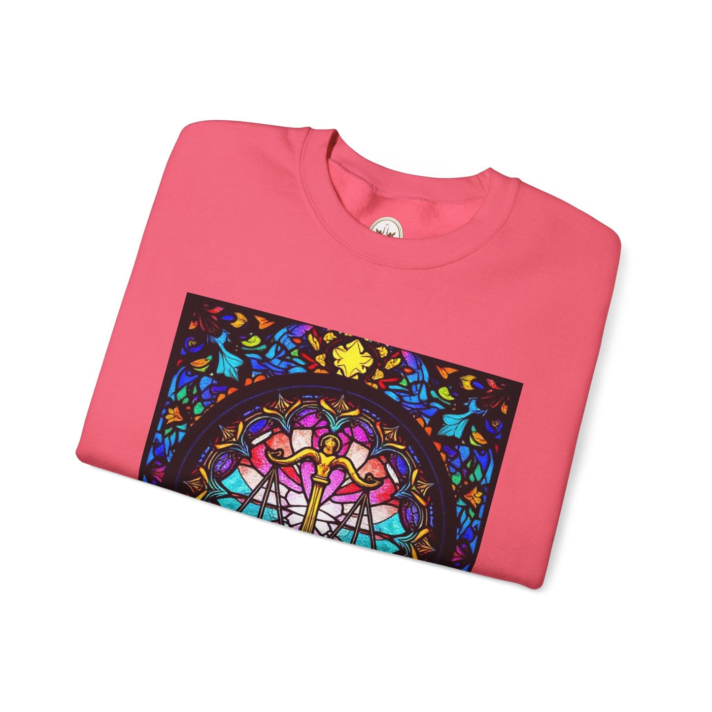Unisex Heavy Blend™ Crewneck Sweatshirt, Glass 1, Libra Zodiac Design