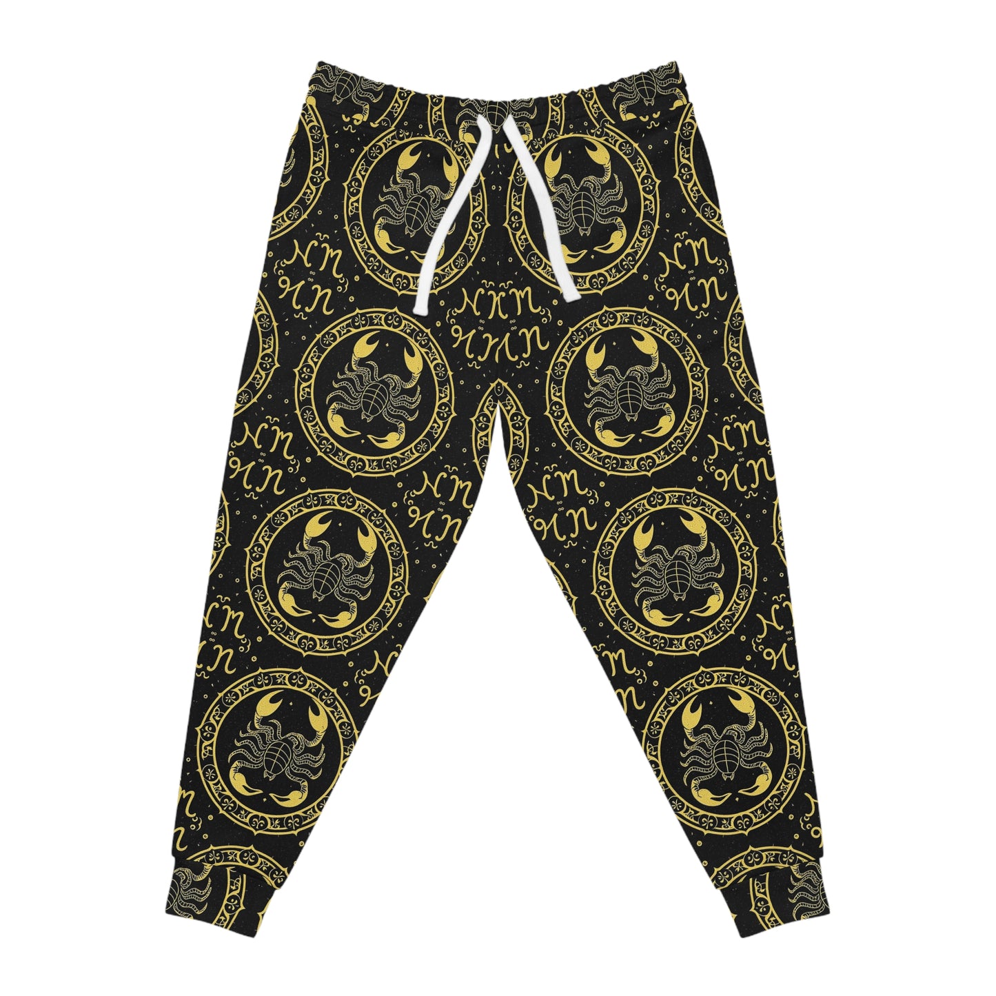 Athletic Joggers, Zodiac Design, Pattern v1, Scorpio, AOP