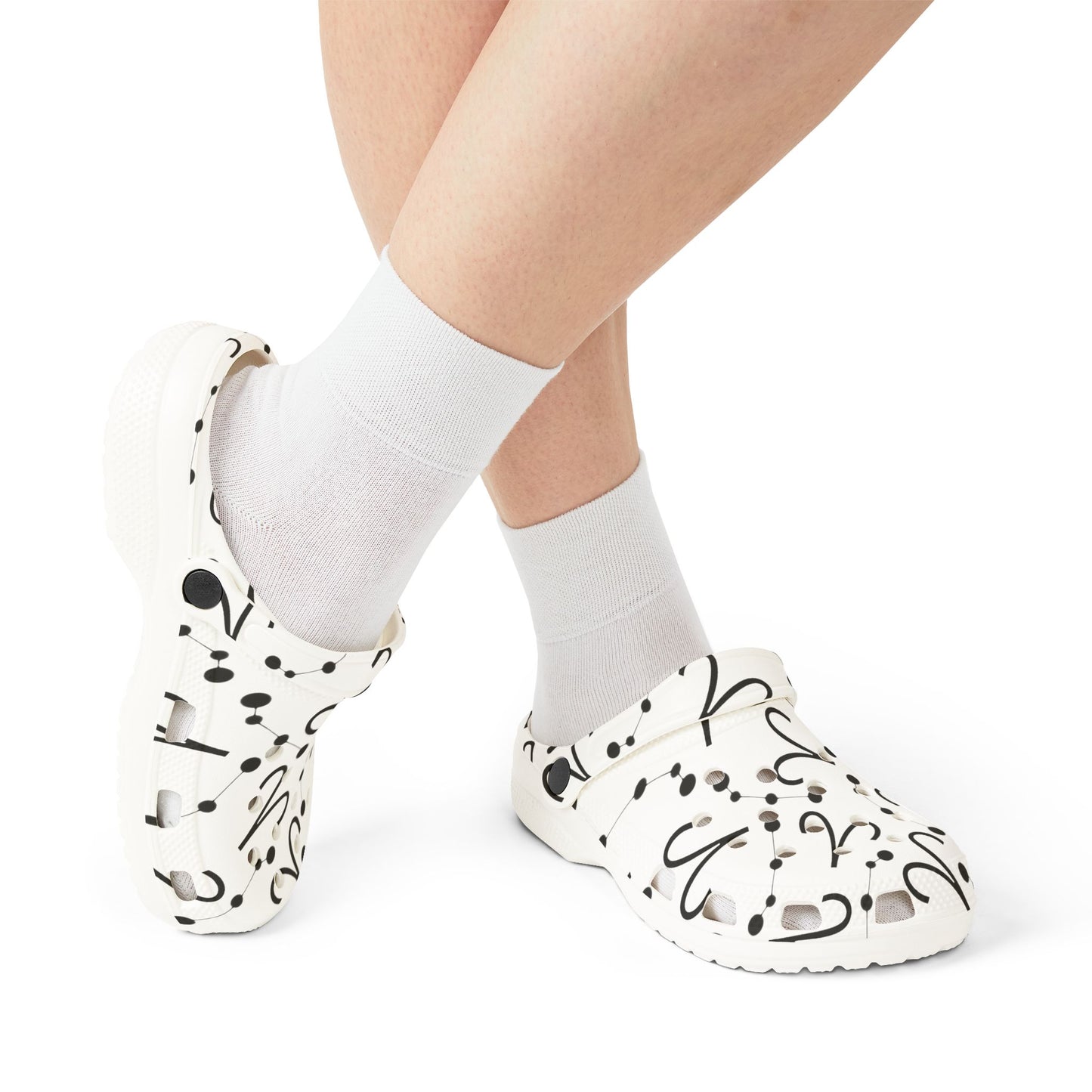 EVA Foam Rubber Shoes (AOP), Material 100% EVA, Aries Zodiac Design