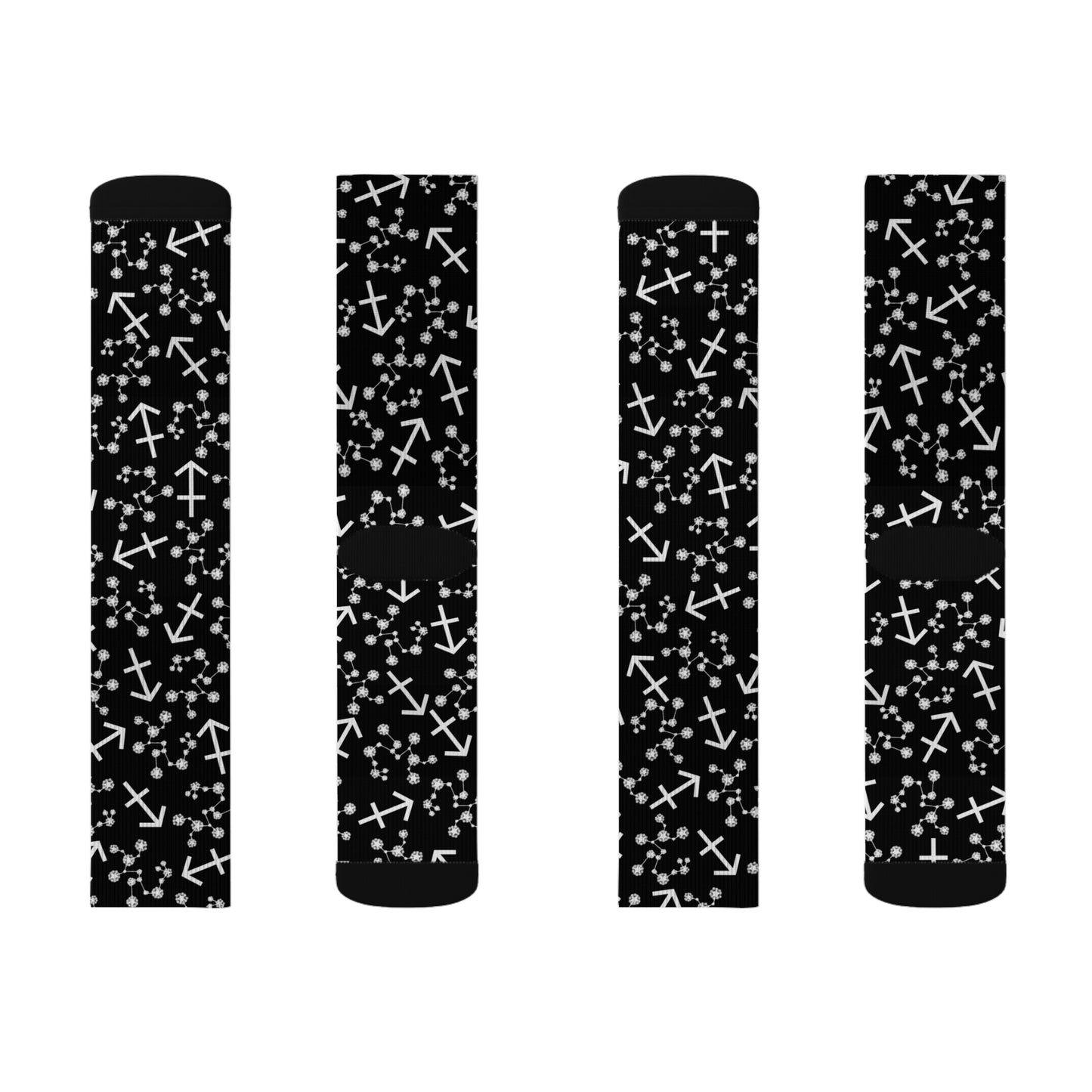 Zodiac Sublimation Socks Sagittarius Zodiac sign