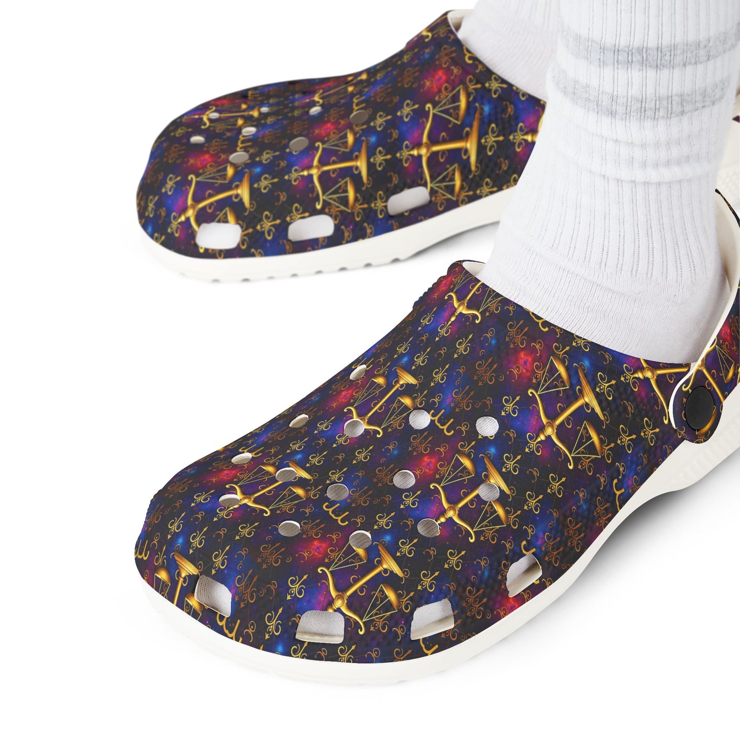 EVA Foam Rubber Shoes, (AOP), Libra, Zodiac v2, Pattern