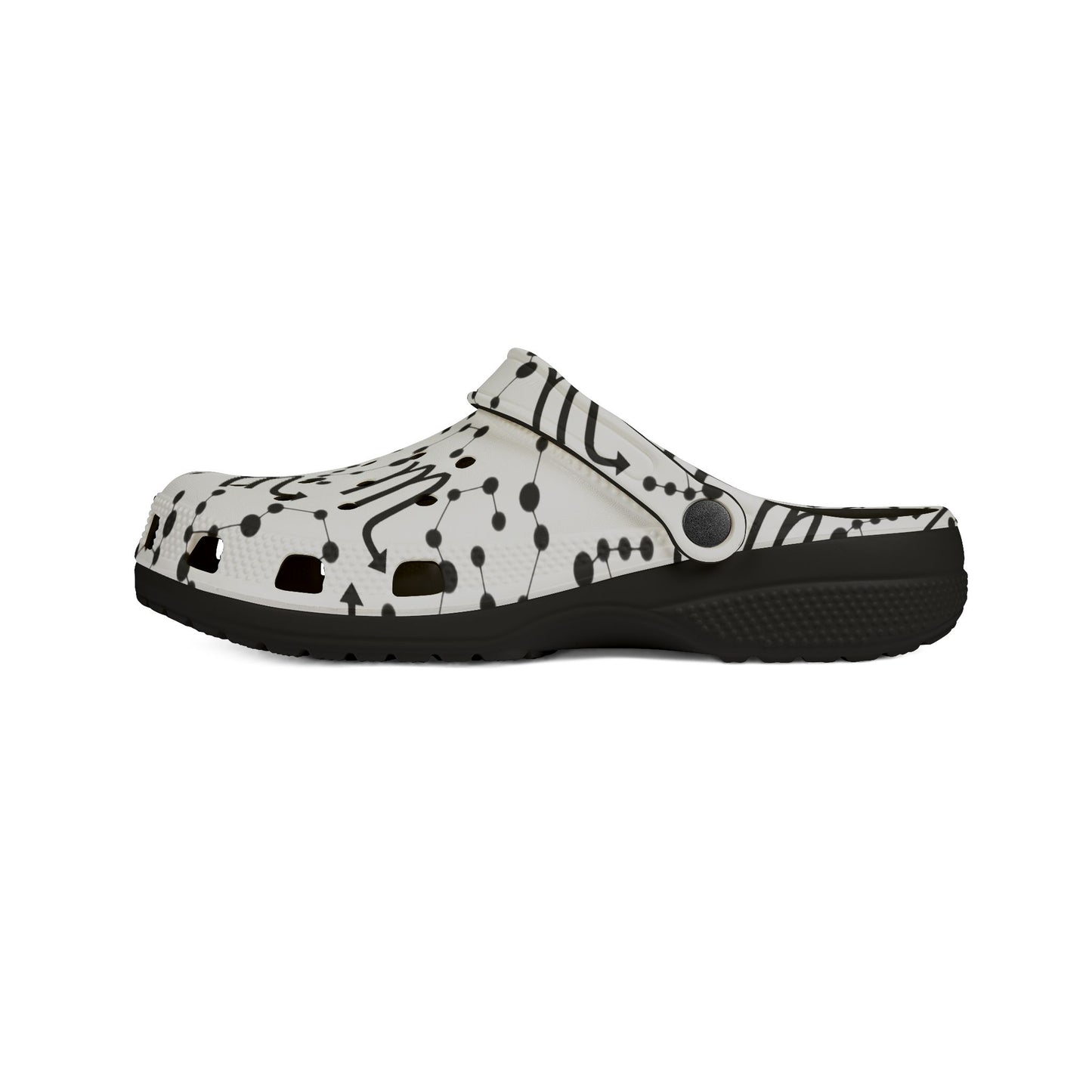 EVA Foam Rubber Shoes (AOP), Material 100% EVA, Scorpio Zodiac Design