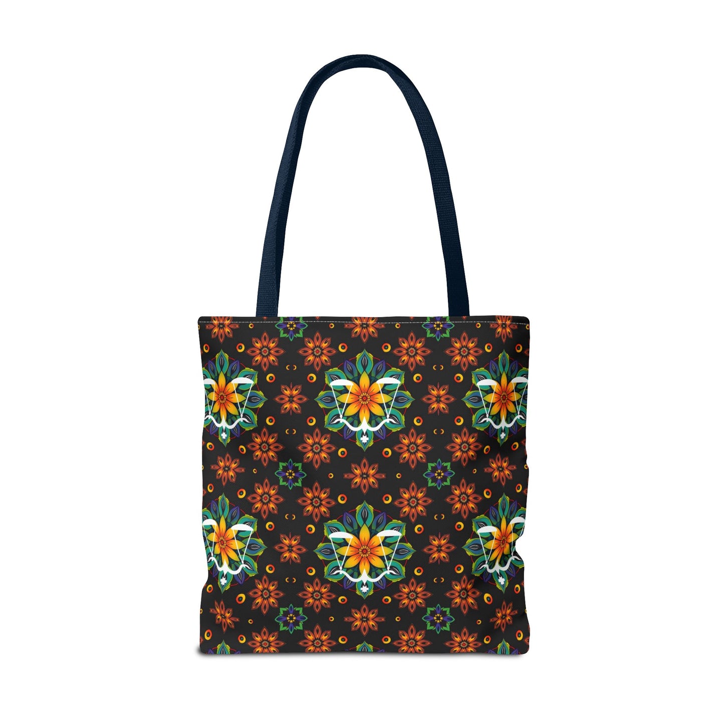 Tote Bag (AOP), Libra, Zodiac v2, Flower Pattern