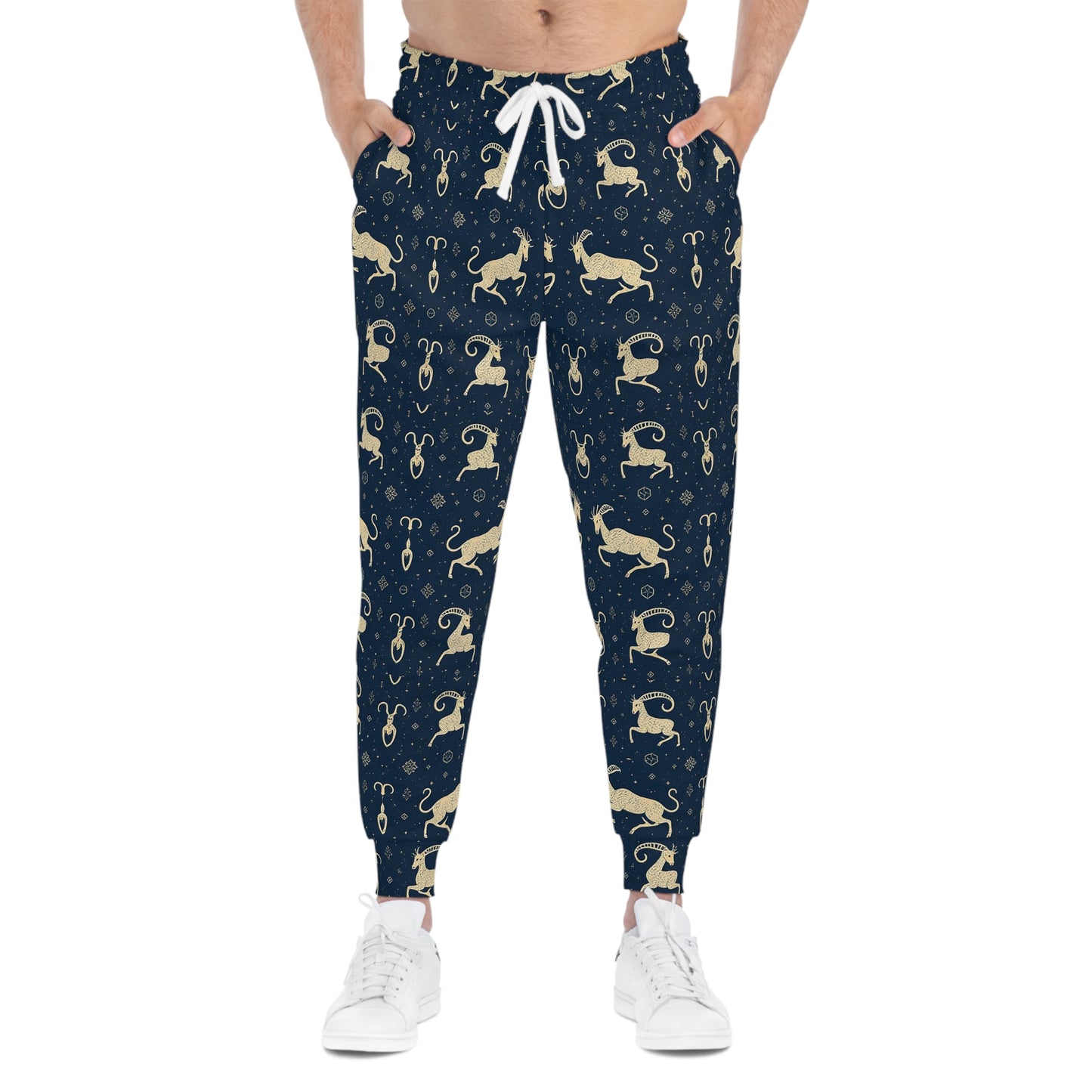 Athletic Joggers, Zodiac Design, Pattern, Capricorn, AOP