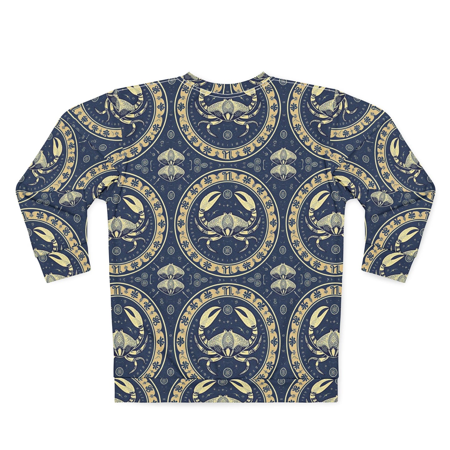 Unisex Sweatshirt, Zodiac Design, Pattern v1, Cancer, AOP