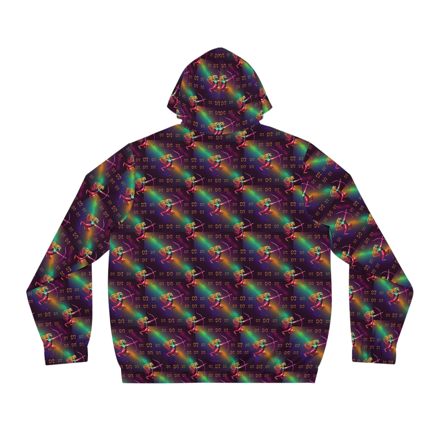 Full-Zip Hoodie (AOP), Sagittarius, Zodiac v3, Pattern