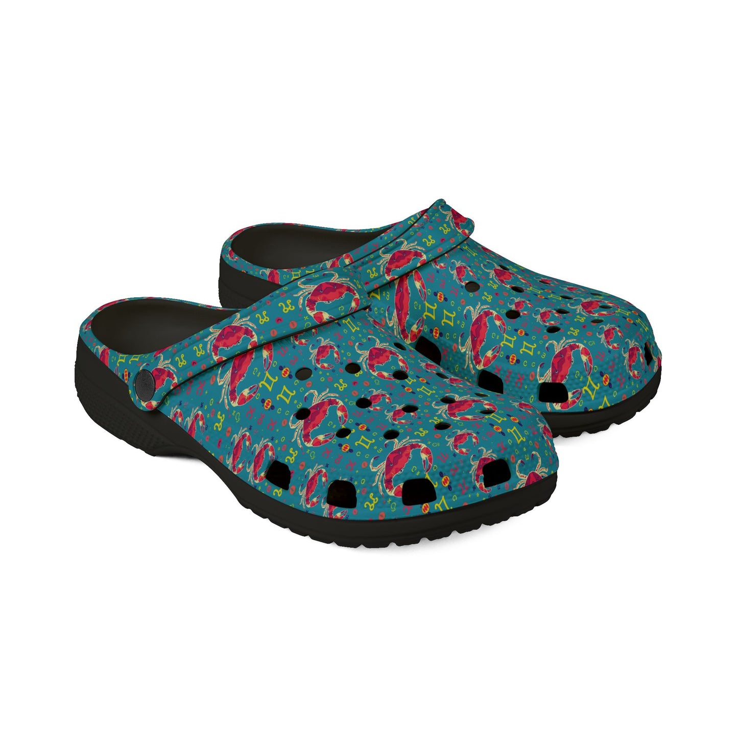 EVA Foam Rubber Shoes, (AOP), Cancer, Zodiac, Pattern