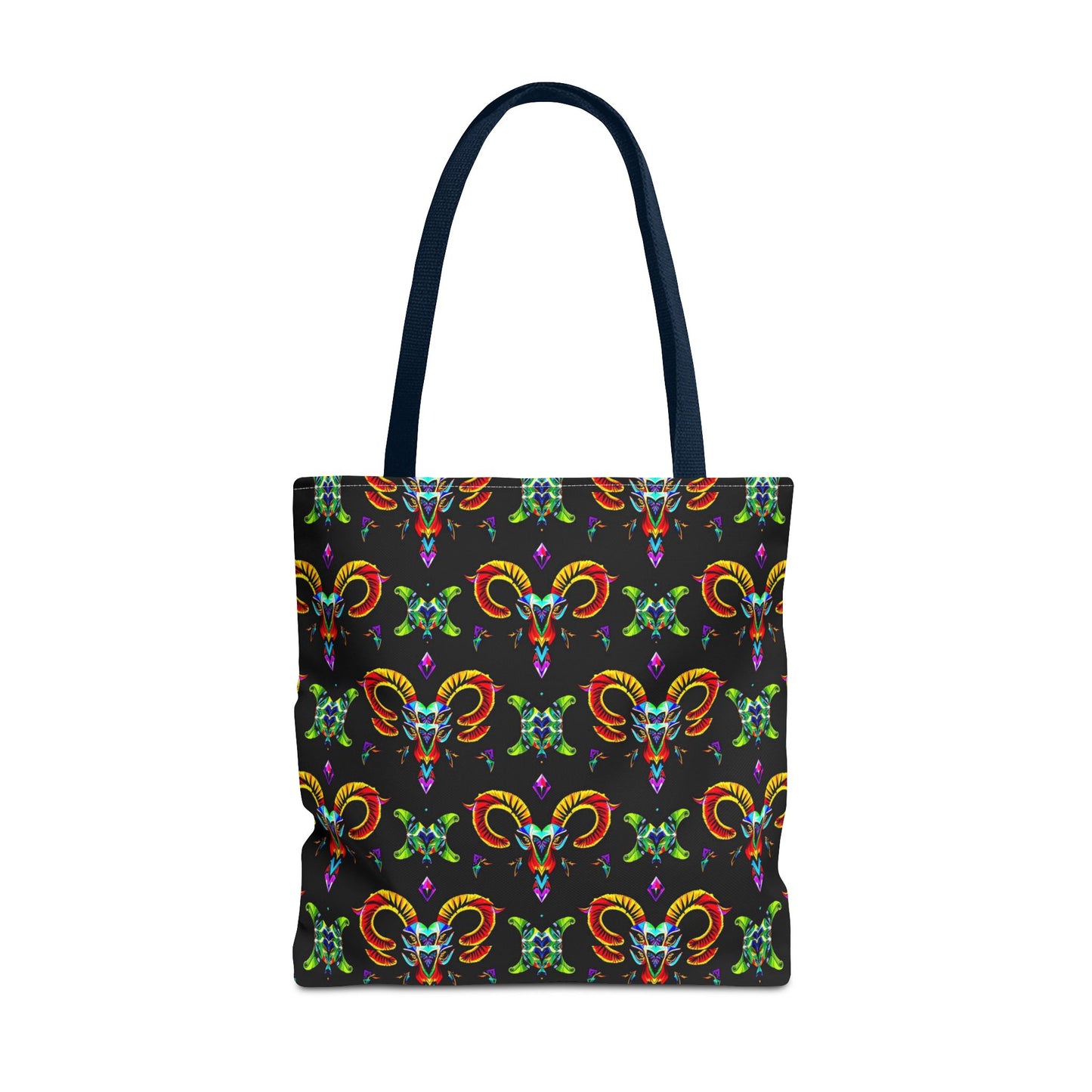 Tote Bag (AOP), Aries, Zodiac, Jewel Pattern