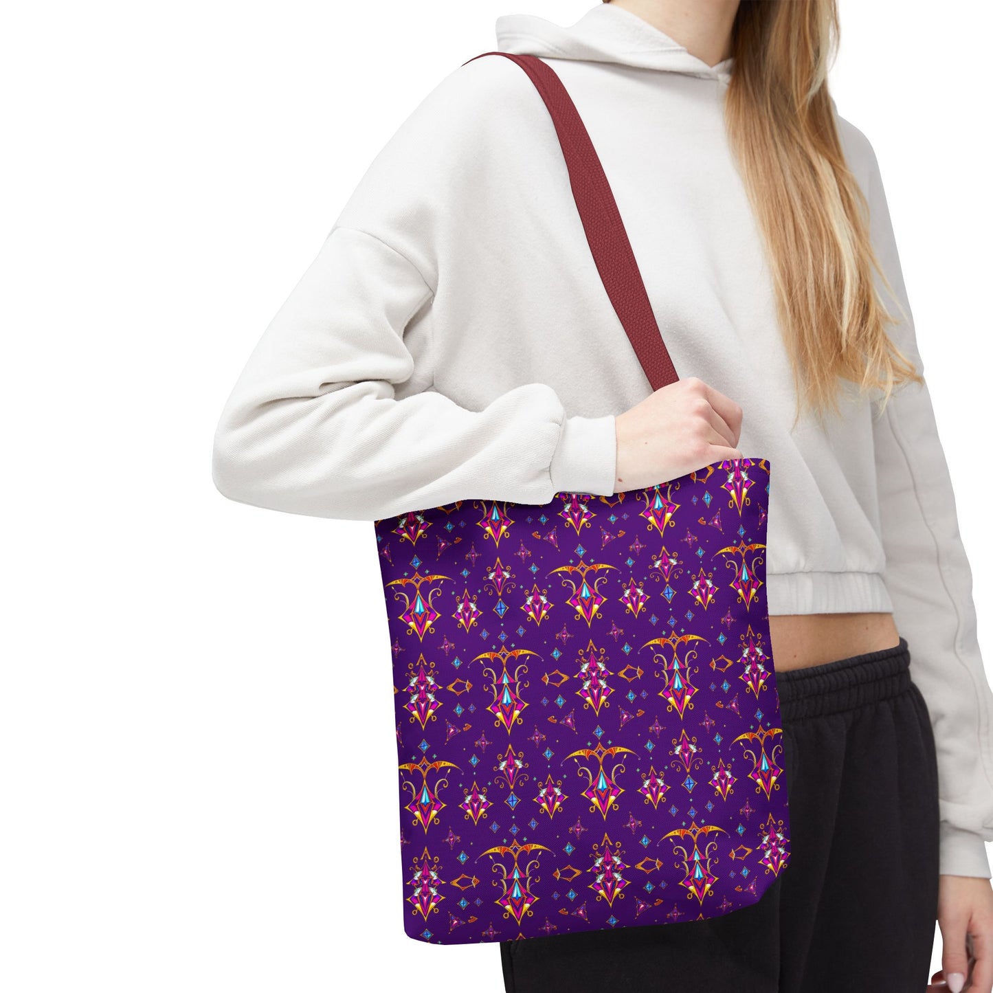 Tote Bag (AOP), Sagittarius, Zodiac, Jewel Pattern