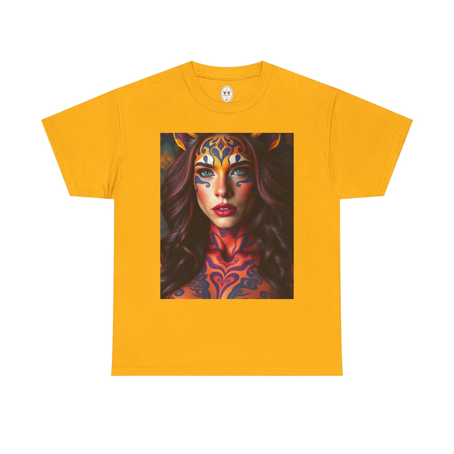 Unisex Heavy Cotton T-Shirt, Leo, Zodiac, Sexy Art