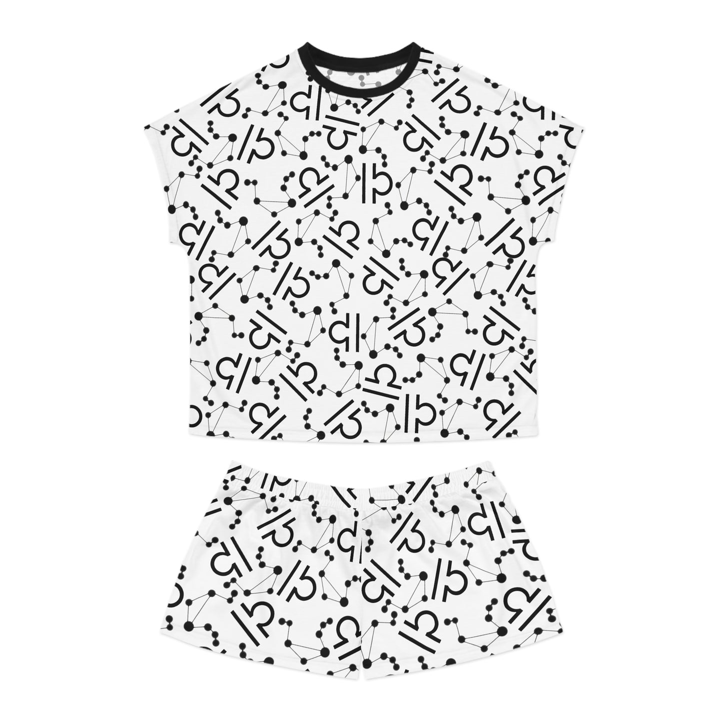 Women's Short Pajama Set Libra Zodiac Sign (AOP)
