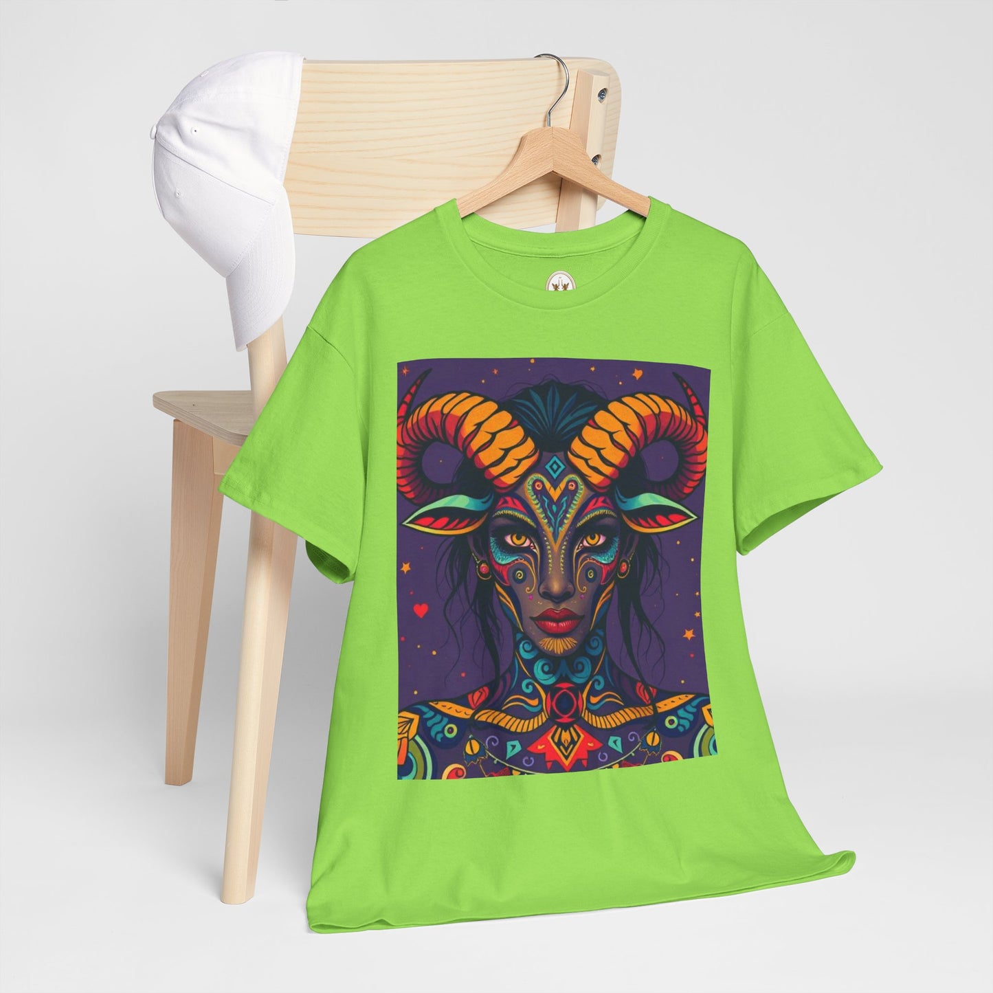 Unisex Heavy Cotton T-Shirt, Taurus, Zodiac v3, Sexy Art