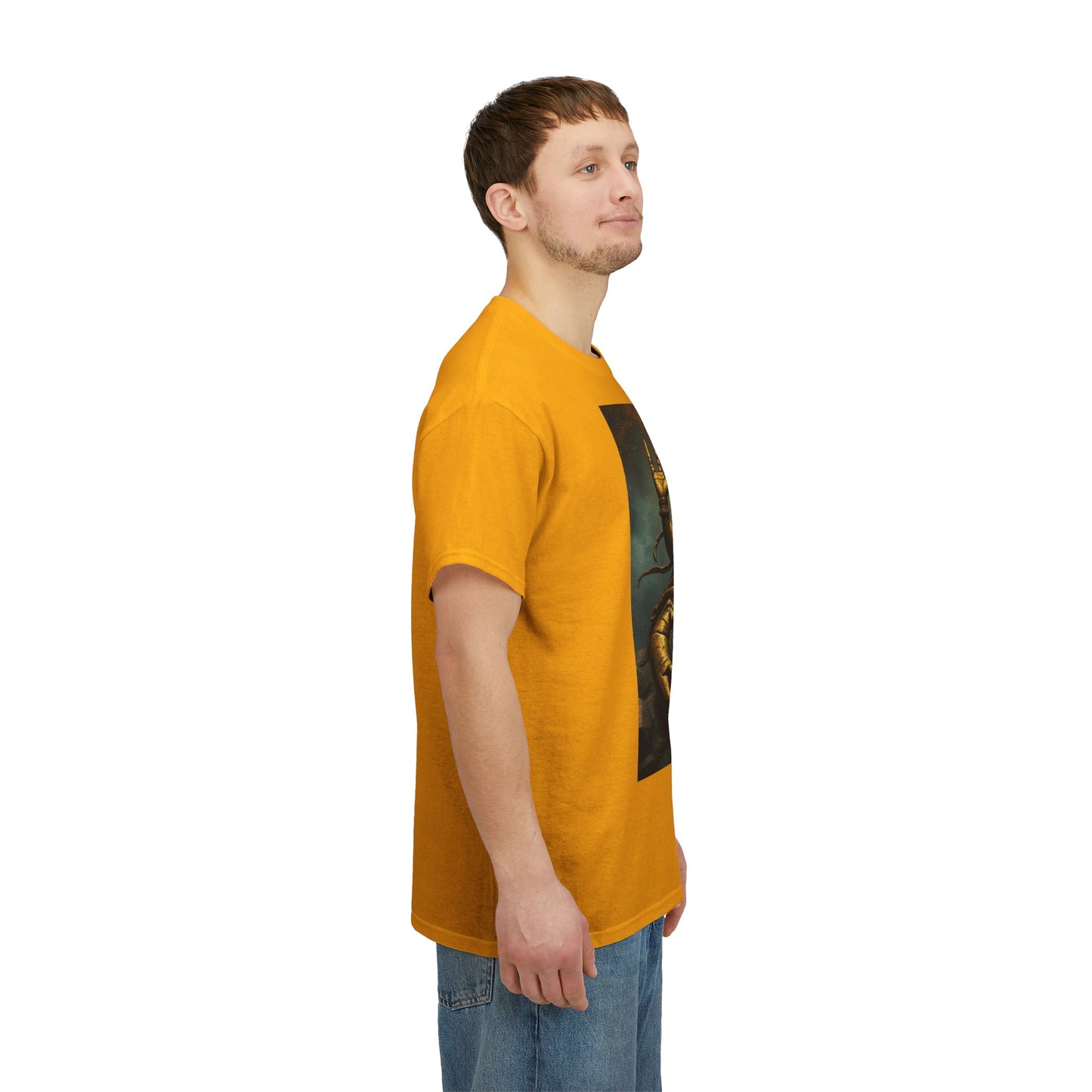 Unisex Heavy Cotton T-Shirt, Desert Scorpio King, Zodiac Design