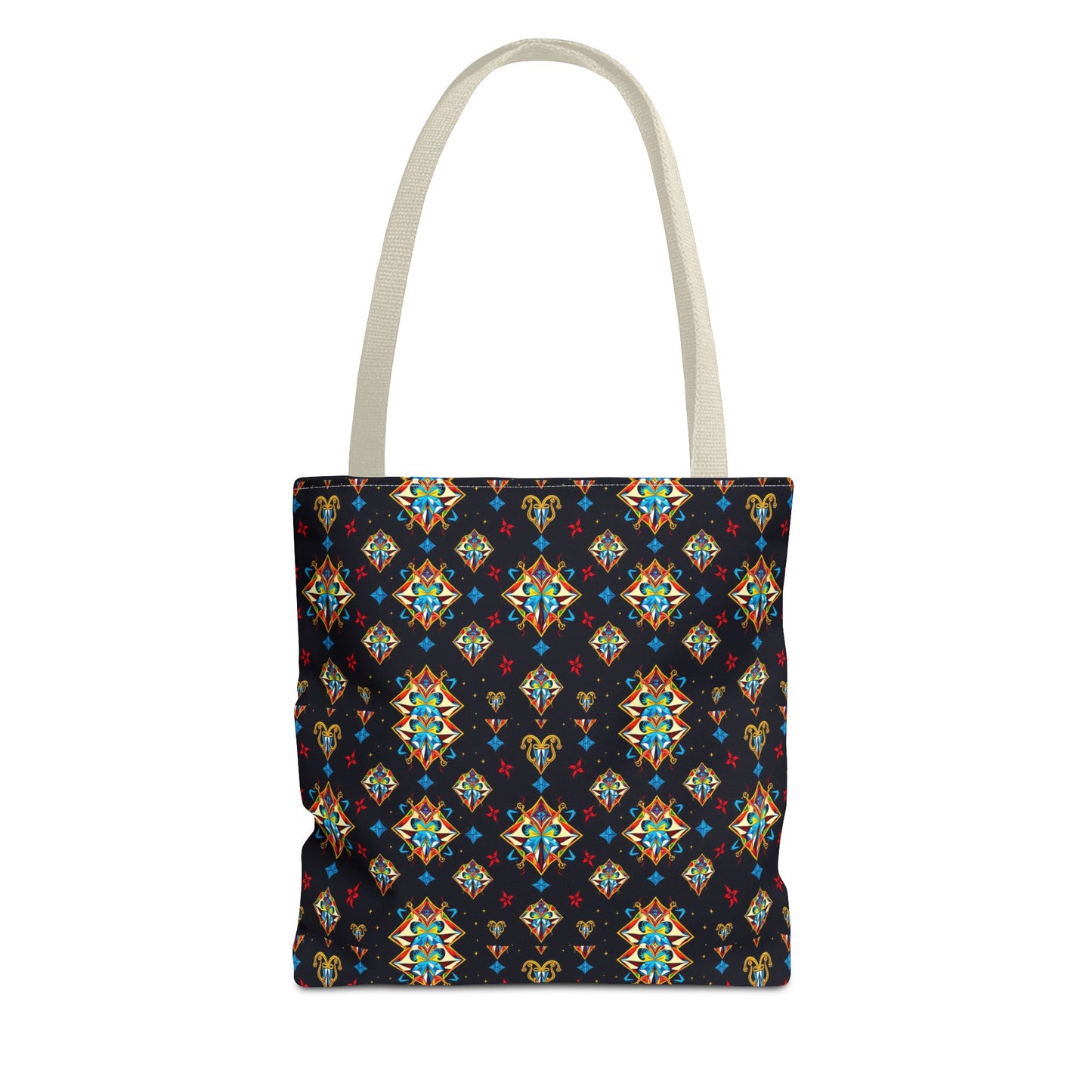 Tote Bag (AOP), Sagittarius, Zodiac v1, Jewel Pattern