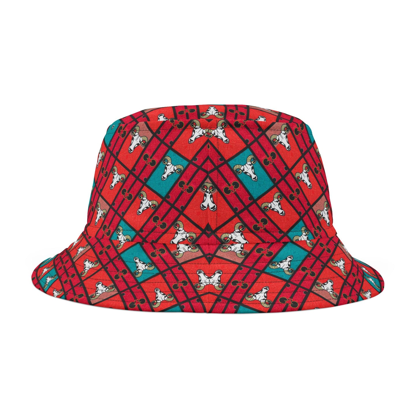 Bucket Hat, (AOP), Taurus, Zodiac Shape Pattern
