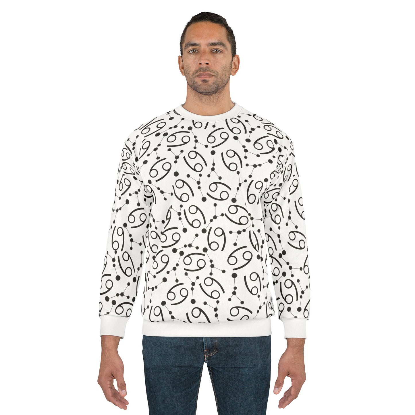 Zodiac AOP Unisex Sweatshirt Cancer Zodiac Sign