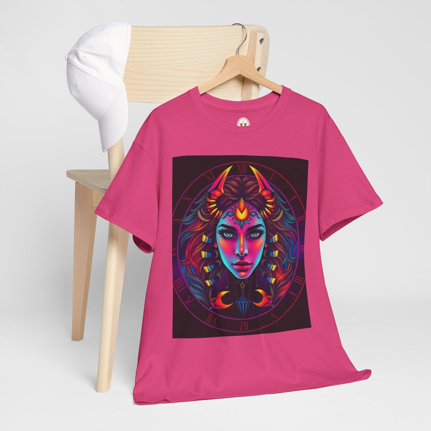 Unisex Heavy Cotton T-Shirt, Scorpio, Zodiac v4, Sexy Art
