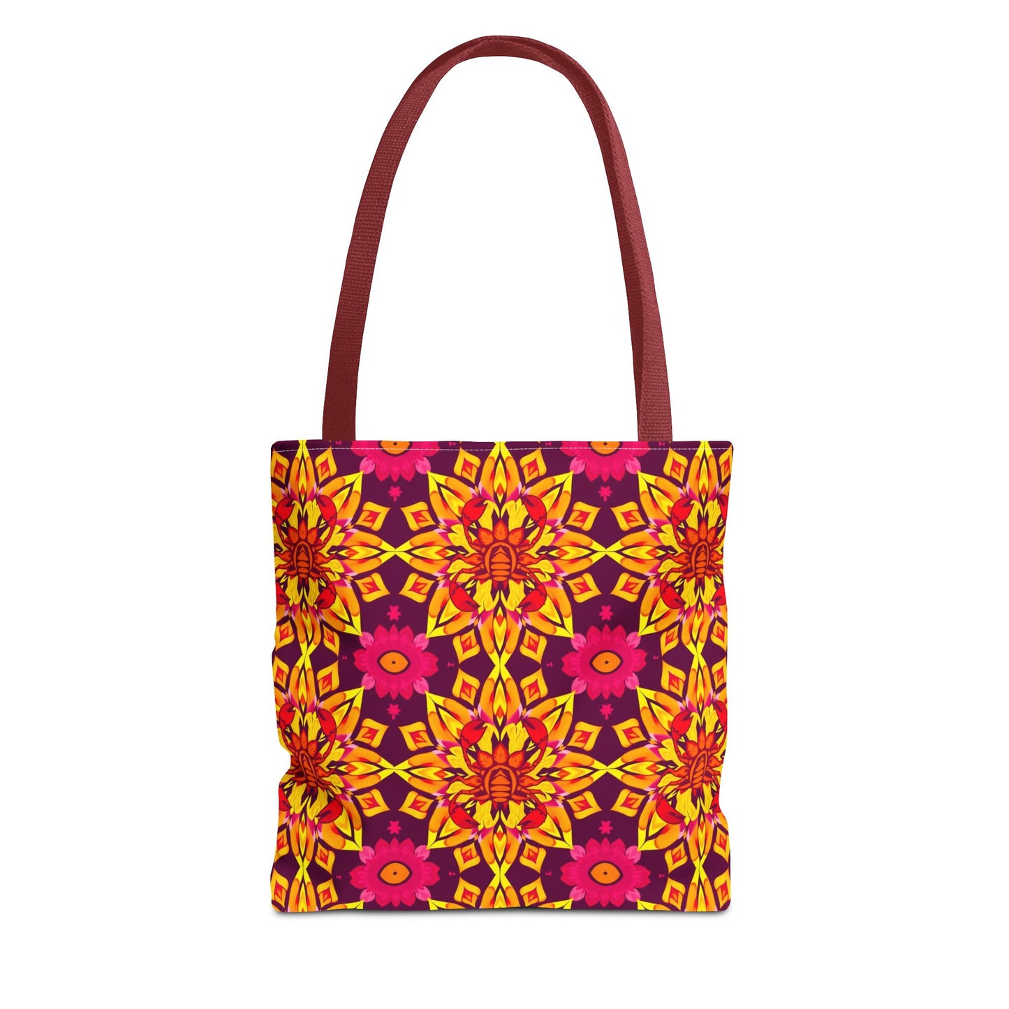 Tote Bag (AOP), Scorpio, Zodiac, Flower Pattern
