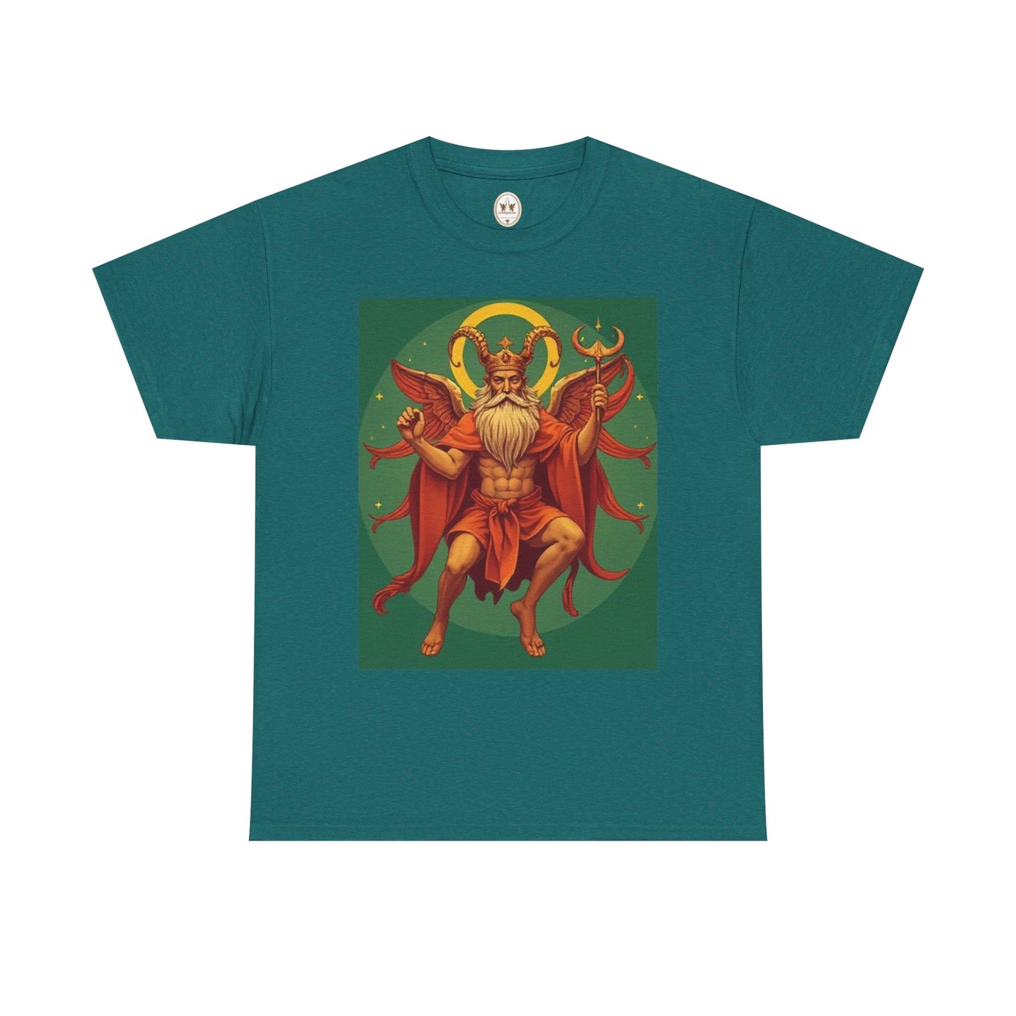 Unisex Heavy Cotton T-Shirt, Aries God, Zodiac Design